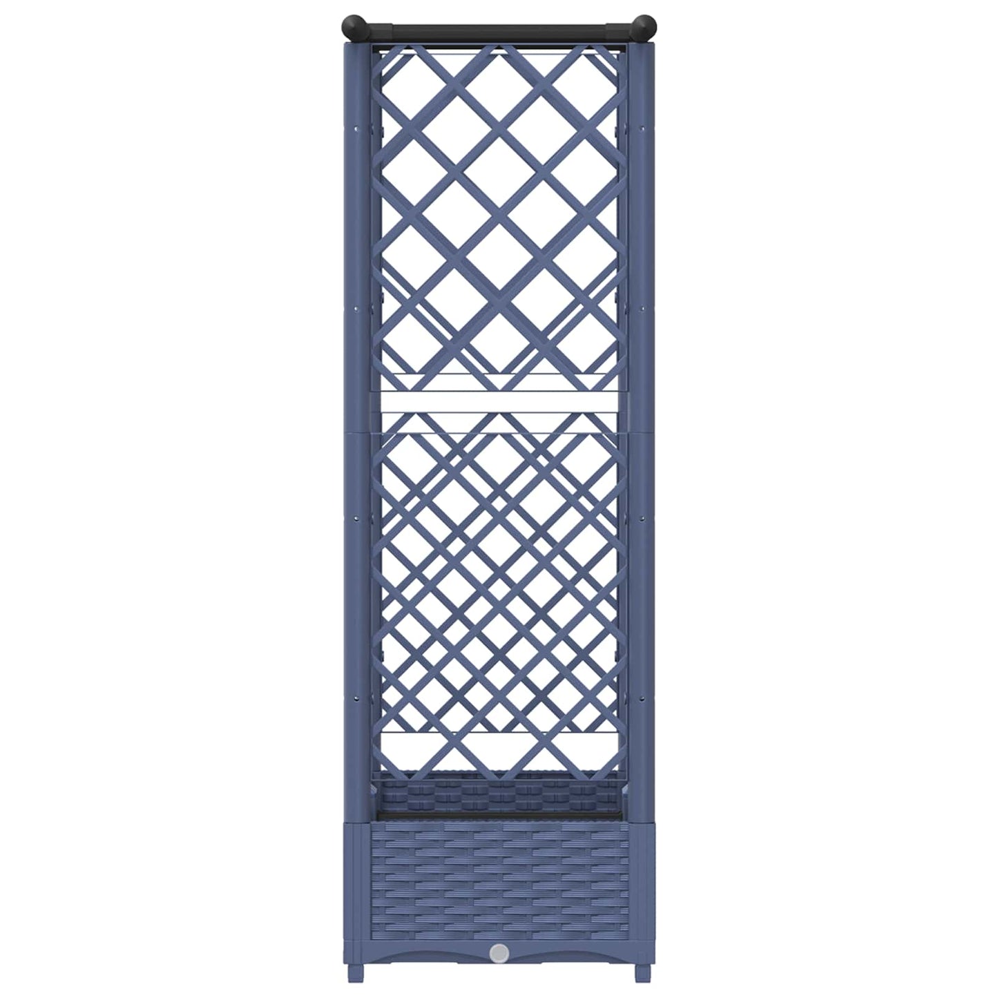 Pakeltas lovas su trelėmis ir stogu Pilka 122,5 x 40 x 123 cm