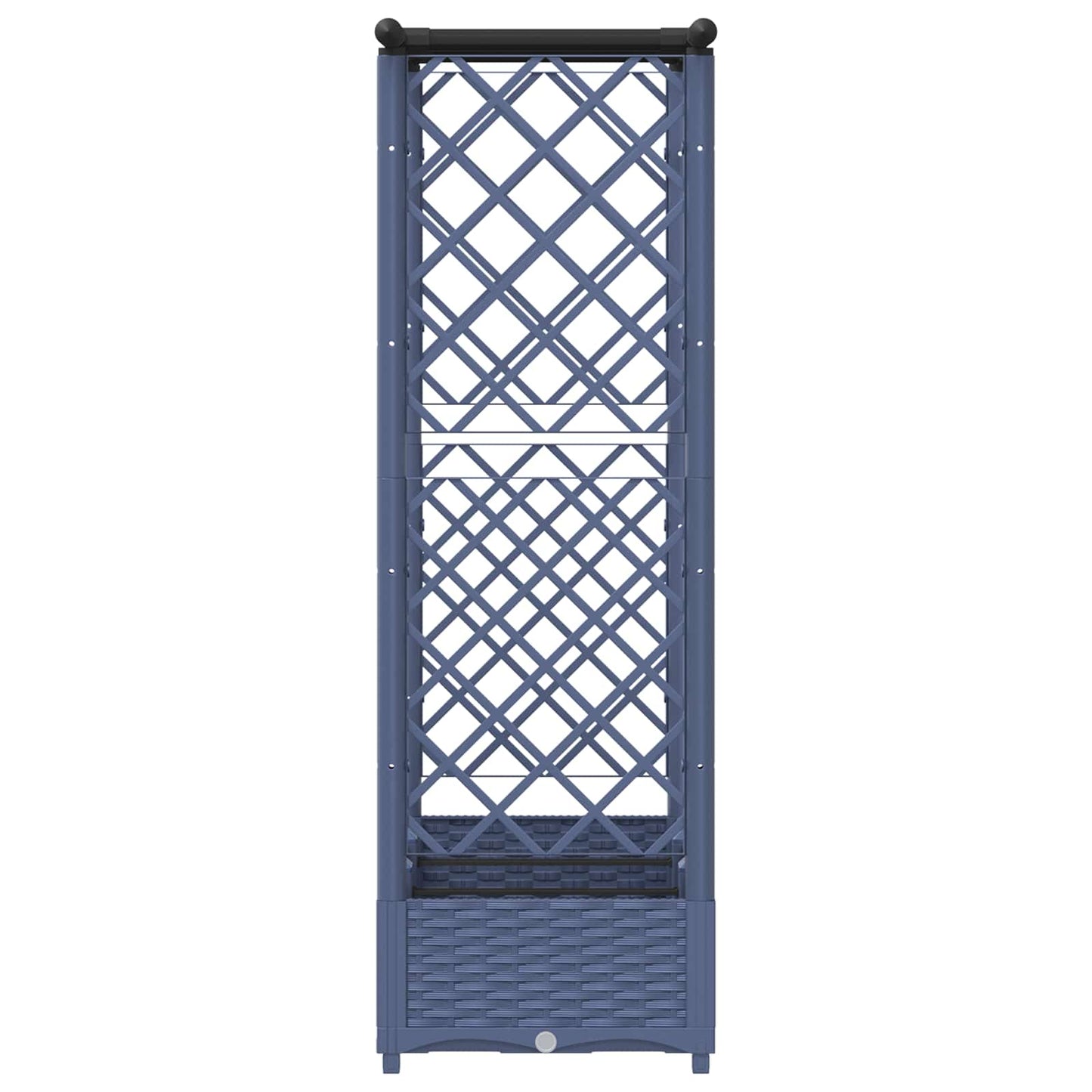 Pakeltas lovas su trelėmis ir stogu Pilka 164 x 40 x 123 cm PP