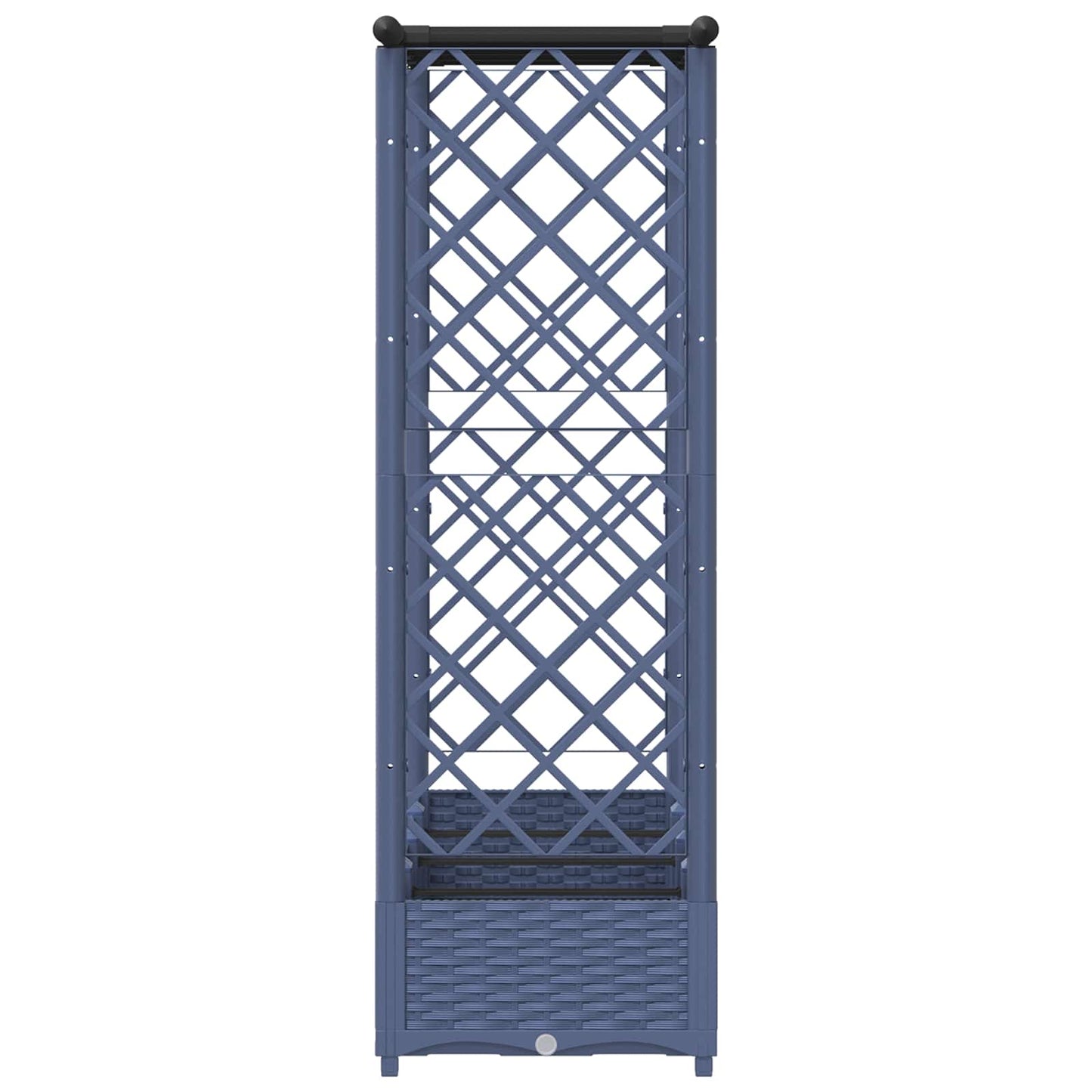 Pakeltas lovas su trelėmis ir stogu Pilka 203 x 40 x 123 cm PP