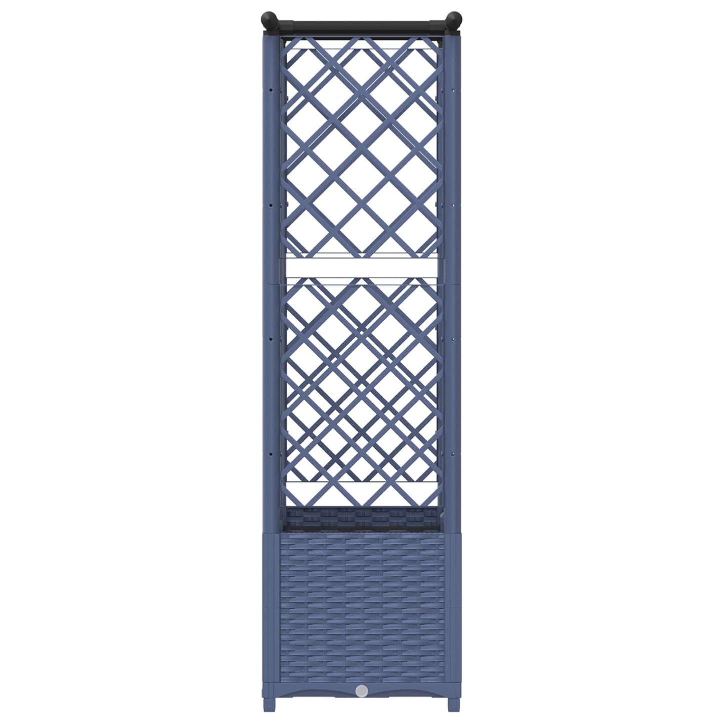 Pakeltas lovas su trelėmis ir stogu Pilka 124,5 x 40 x 138 cm