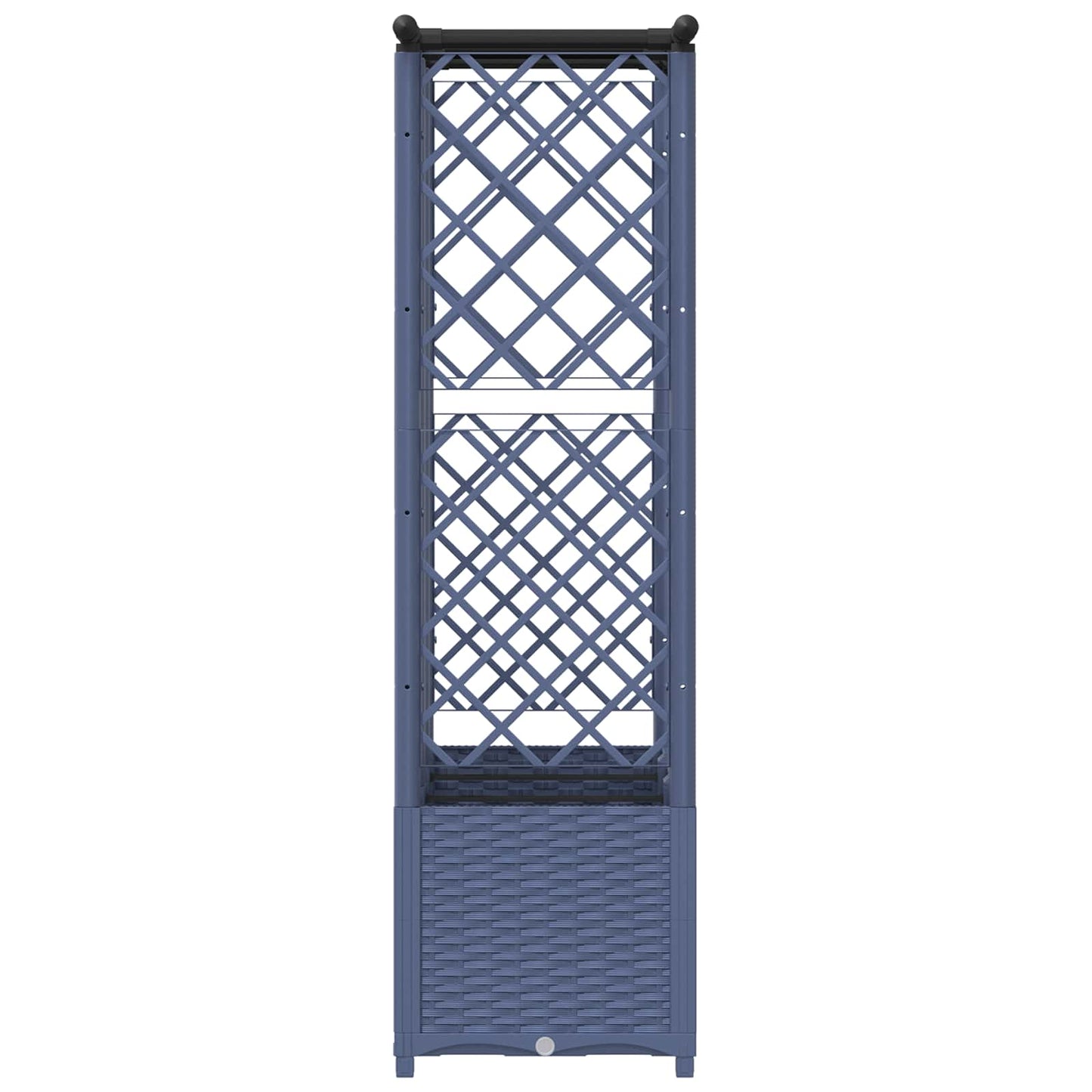 Pakeltas lovas su trelėmis ir stogu Pilka 162,5 x 40 x 138 cm