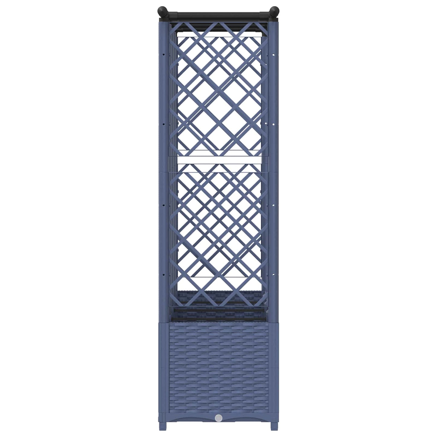 Pakeltas lovas su trelėmis ir stogu Pilka 203 x 40 x 138 cm PP