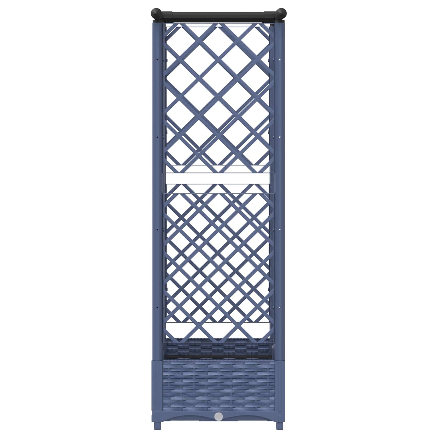 Pakeltas lovas su trelėmis ir stogu Pilka 124 x 40 x 123 cm PP