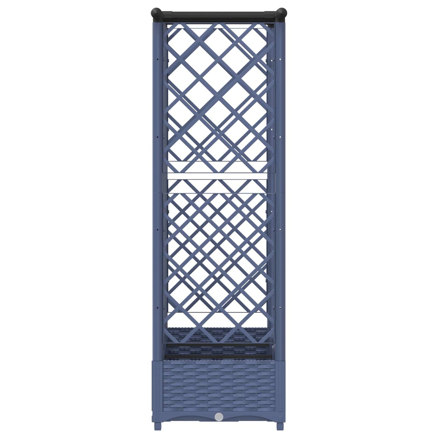 Pakeltas lovas su trelėmis ir stogu Pilka 164 x 40 x 123 cm PP