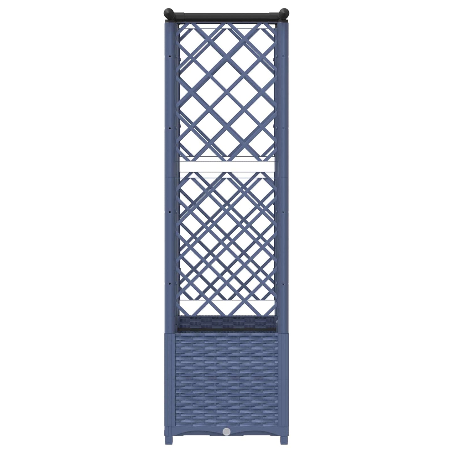 Pakeltas lovas su trelėmis ir stogu Pilka 124 x 40 x 138 cm PP