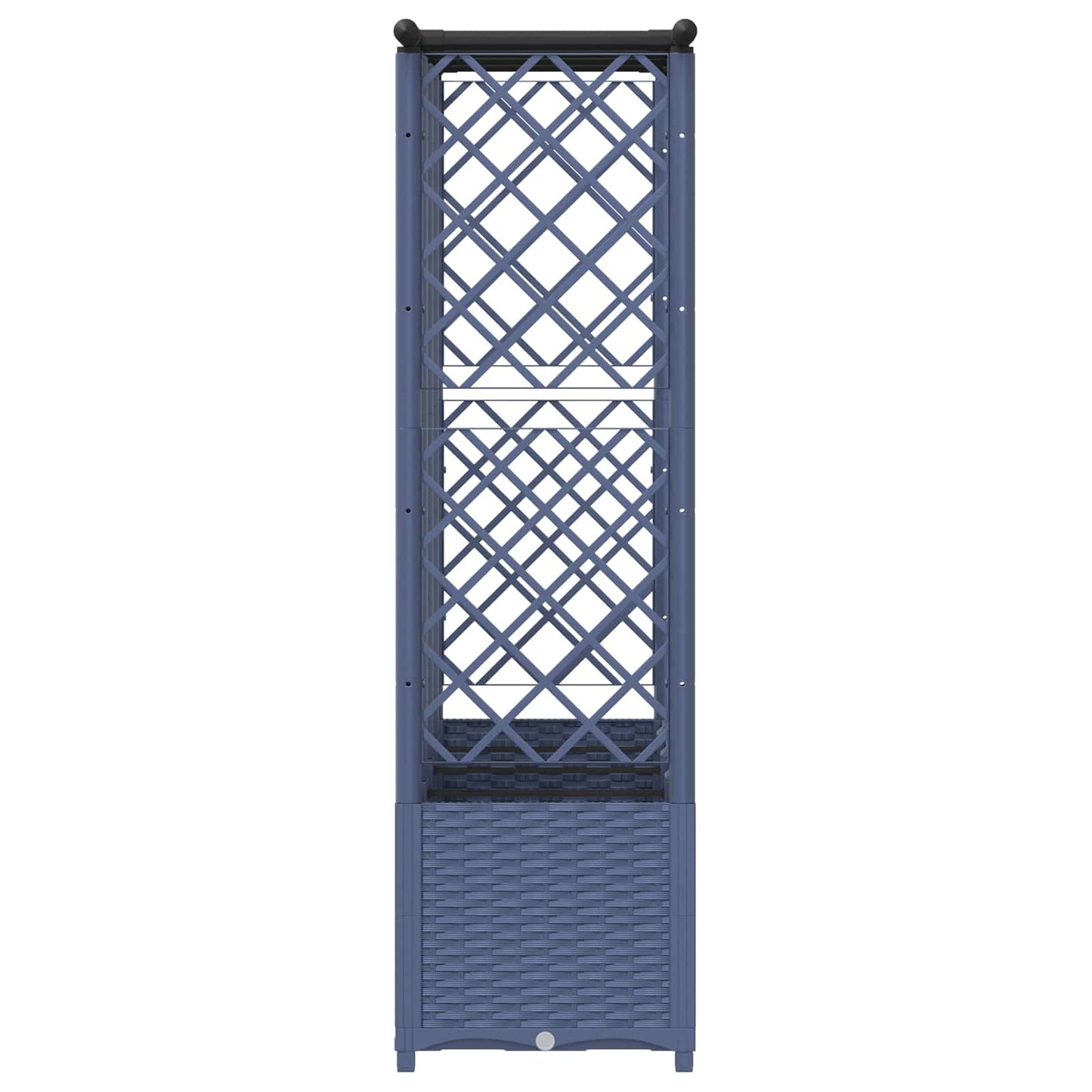 Pakeltas lovas su trelėmis ir stogu Pilka 202 x 40 x 138 cm PP