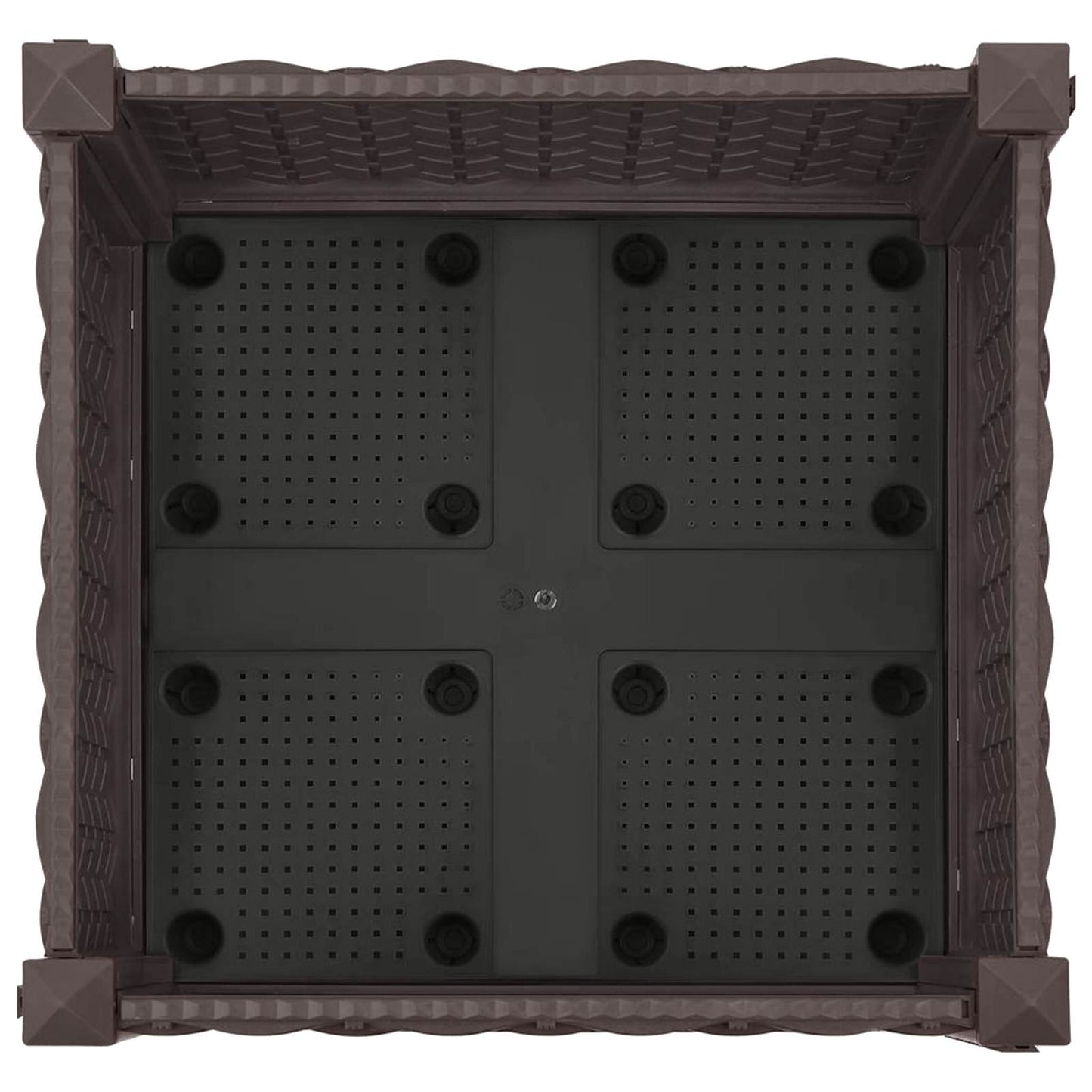 Sodo puodynė su ratukais Ruda 40 x 40 x 29 cm PP