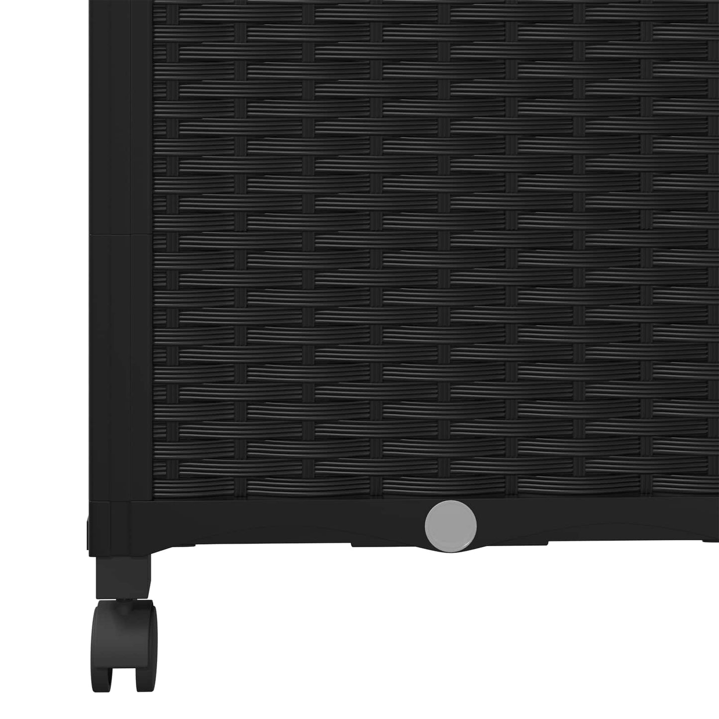 Sodo vazonas su treliu ir ratais Juoda 40 x 40 x 146 cm PP