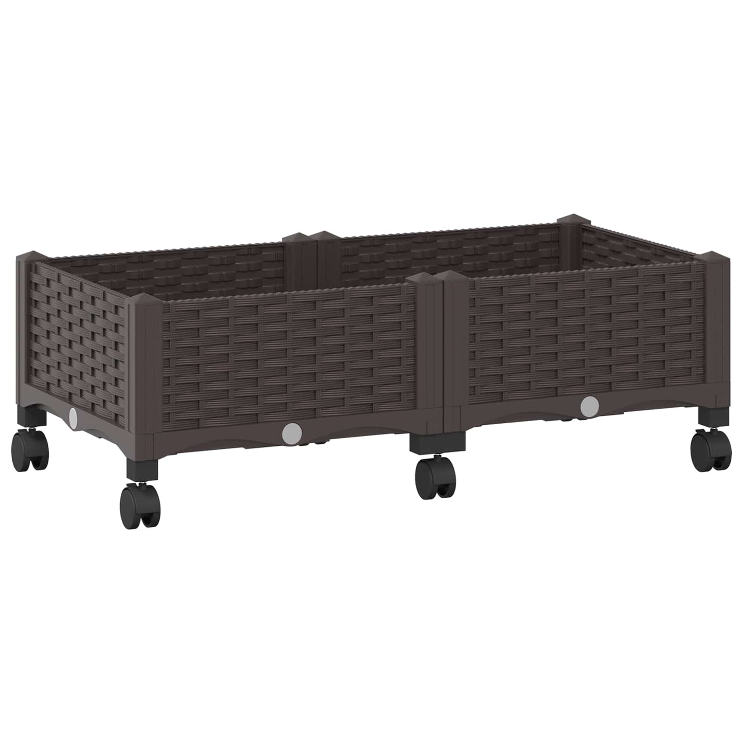 Sodo puodynė su ratukais Ruda 80 x 40 x 29 cm PP