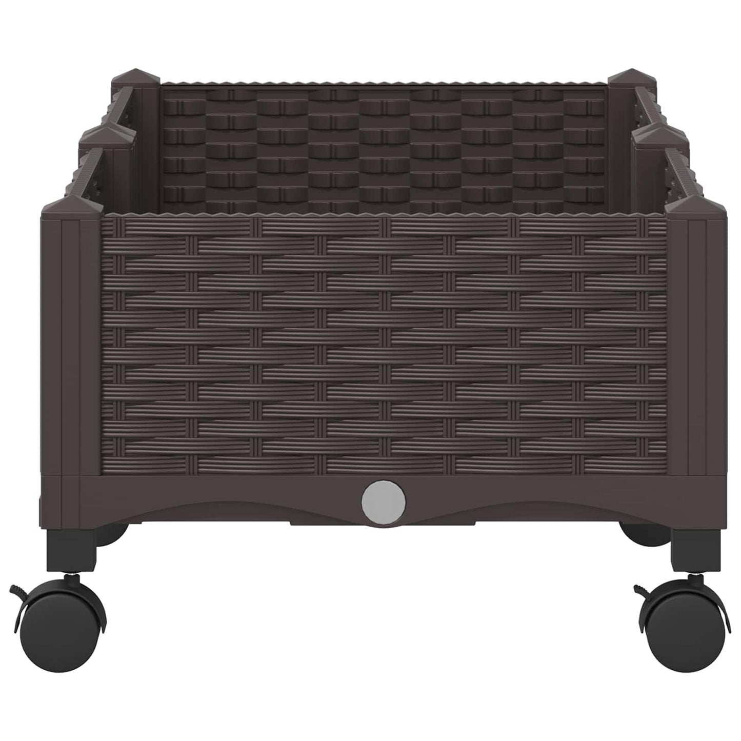 Sodo puodynė su ratukais Ruda 80 x 40 x 29 cm PP