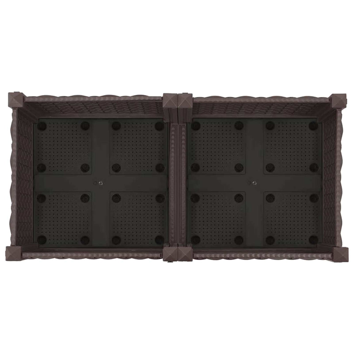 Sodo puodynė su ratukais Ruda 80 x 40 x 29 cm PP