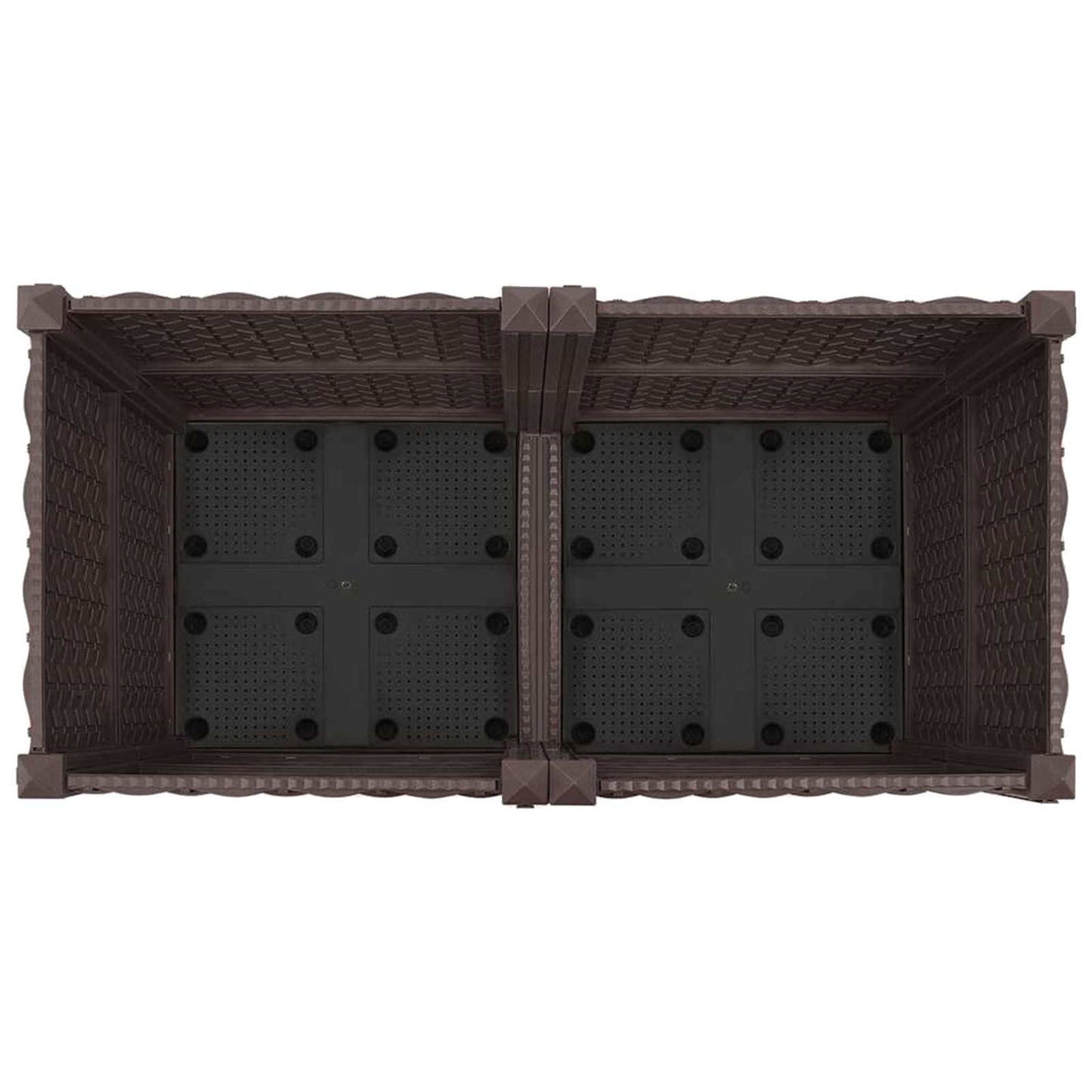 Sodo puodynė su ratukais Ruda 80 x 40 x 44 cm PP