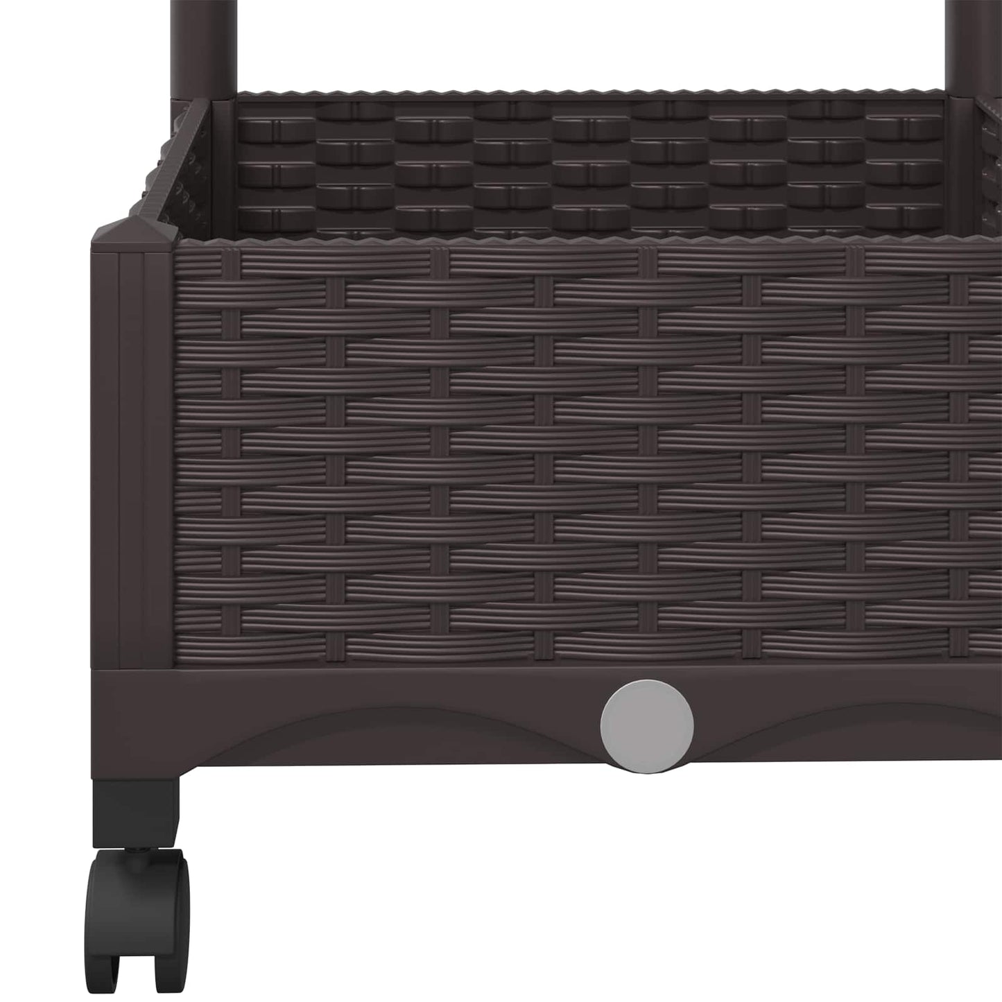 Sodo vazonas su treliu ir ratais Ruda 80 x 40 x 131,5 cm PP