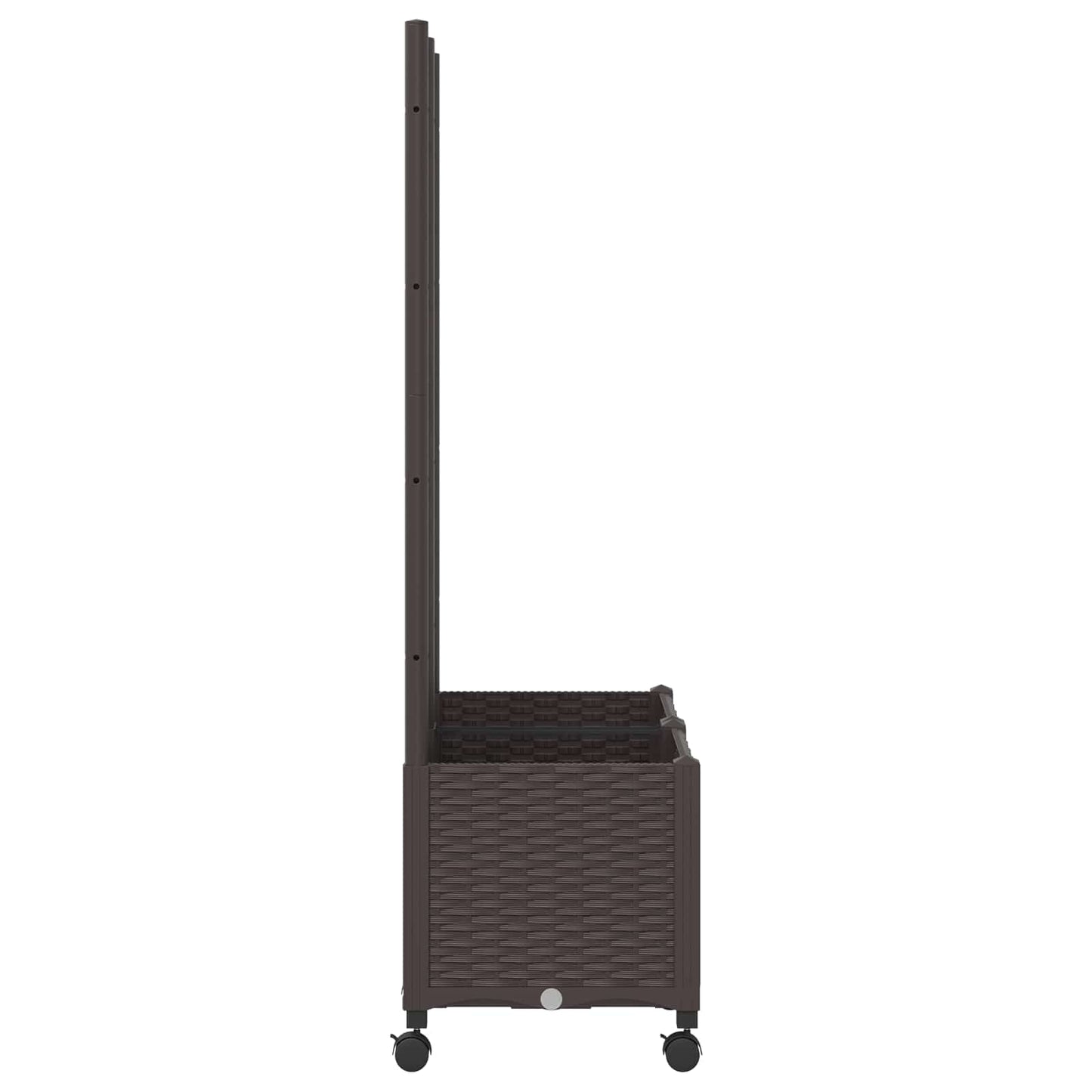 Sodo vazonas su treliu ir ratais Ruda 80 x 40 x 146 cm PP