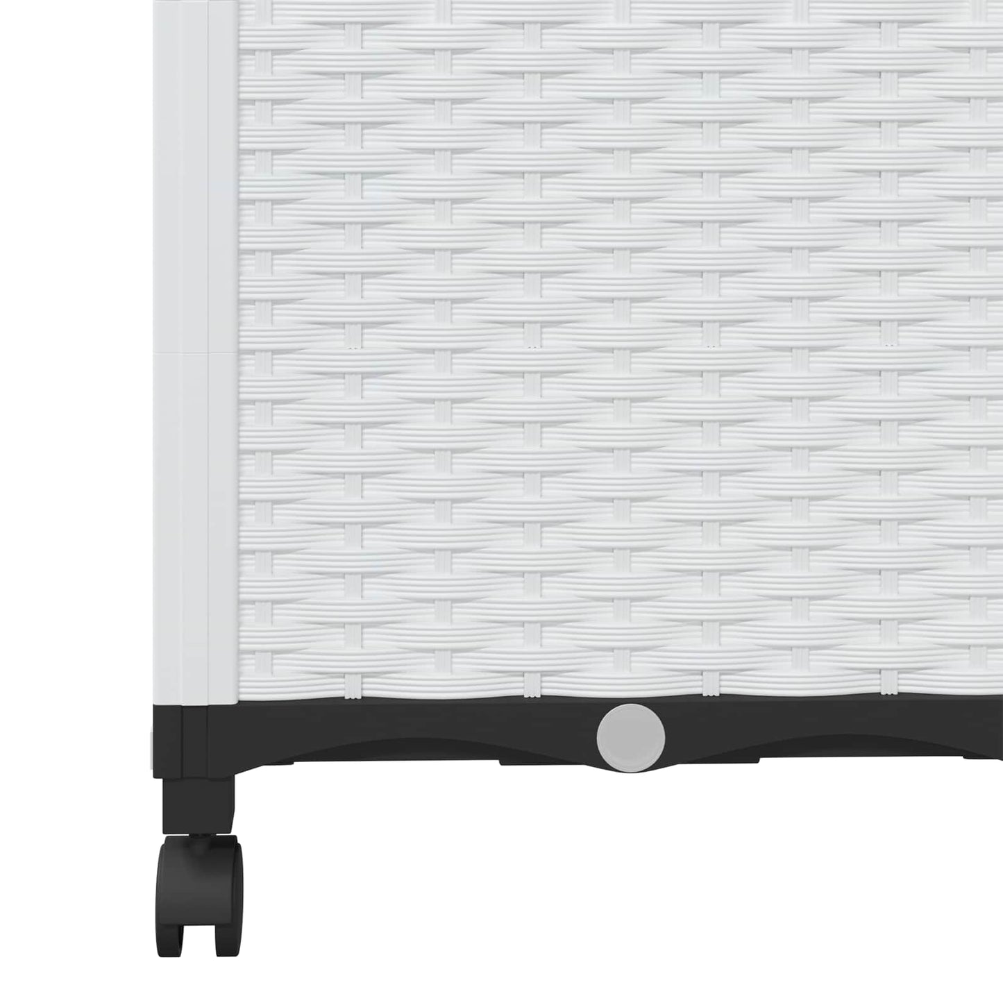 Sodo vazonas su treliu ir ratais Balta 80 x 40 x 146 cm PP