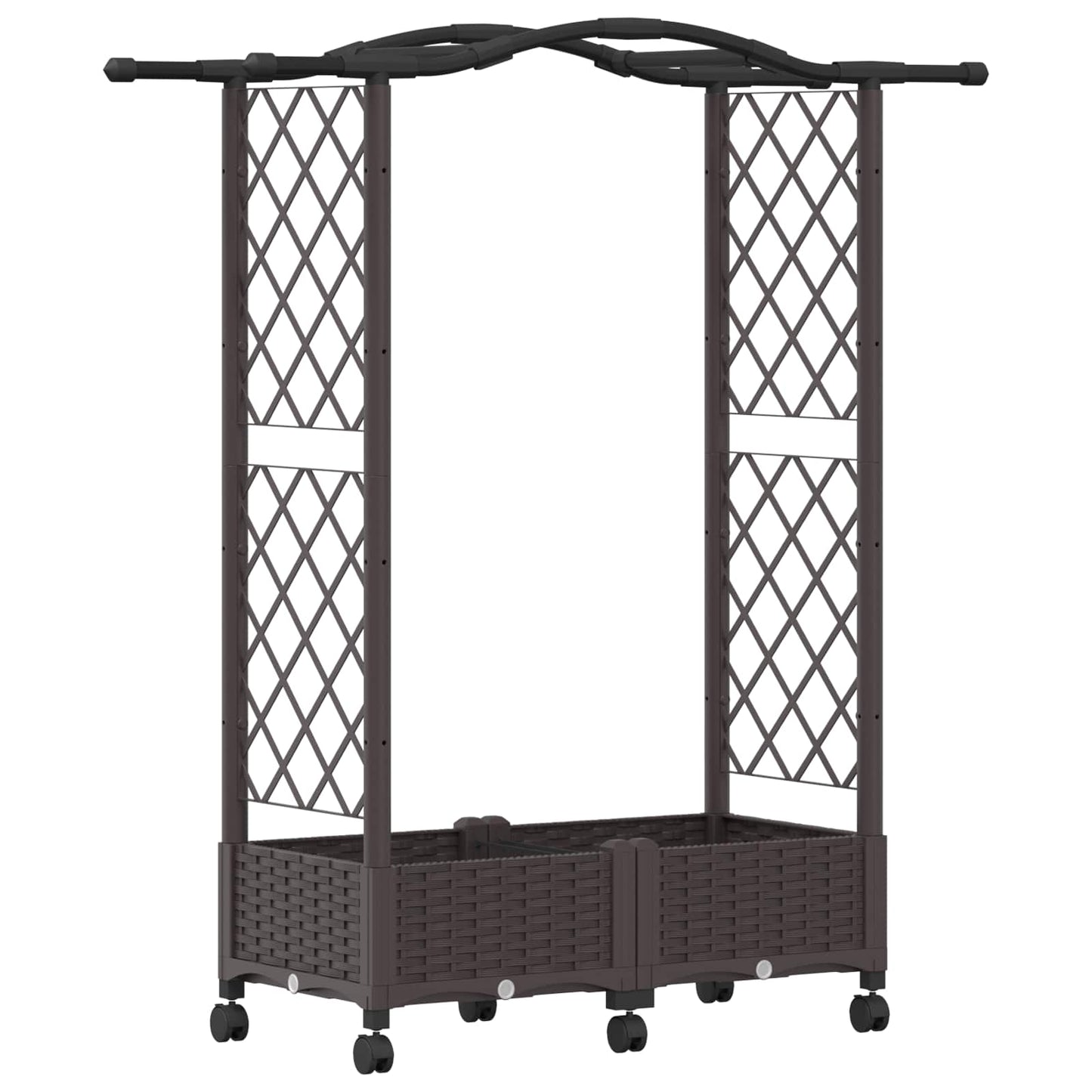 Pakeltas lovas su trelėmis ir stogu Ruda 124 x 40 x 129 cm PP