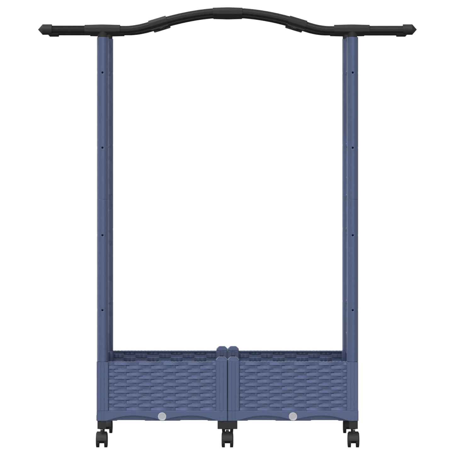 Pakeltas lovas su trelėmis ir stogu Pilka 124 x 40 x 129 cm PP