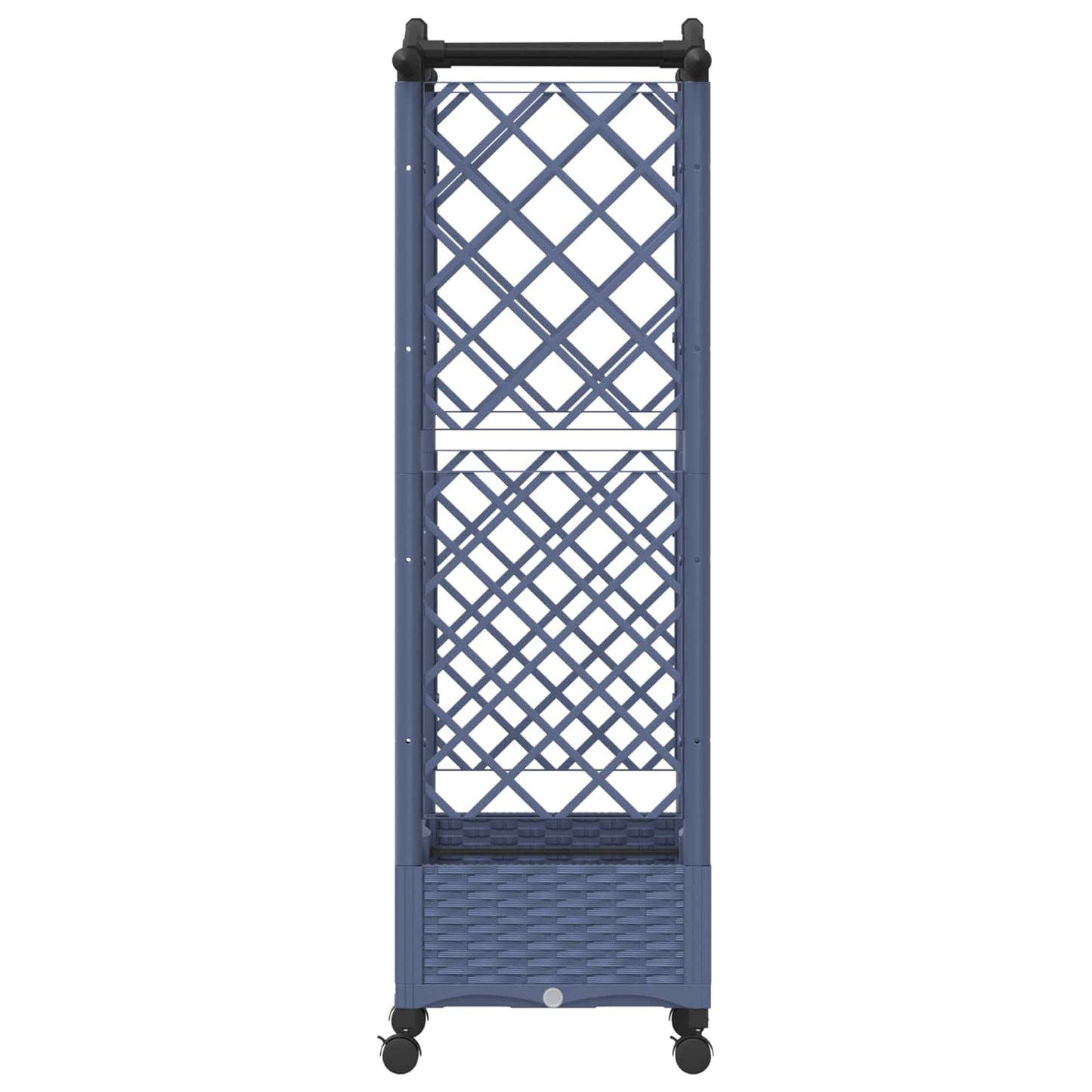 Pakeltas lovas su trelėmis ir stogu Pilka 124 x 40 x 129 cm PP