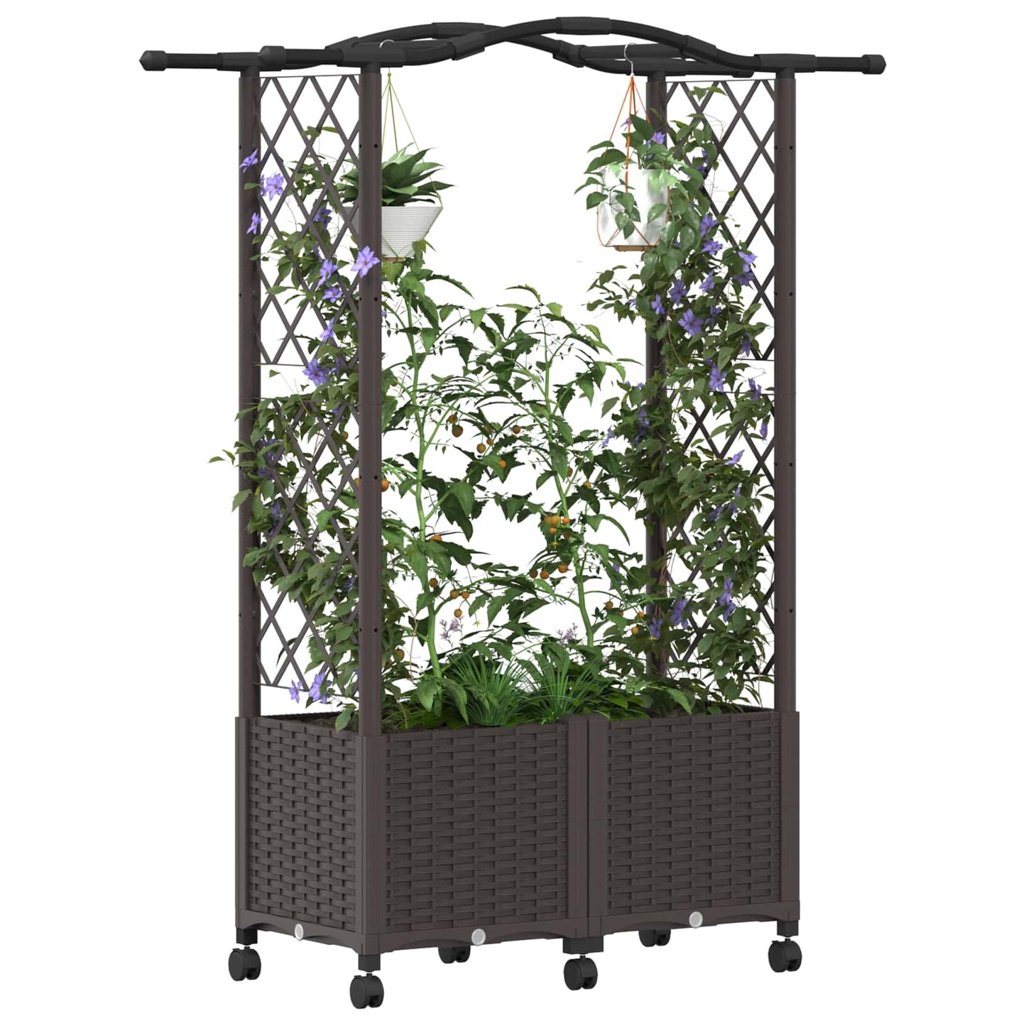 Pakeltas lovas su trelėmis ir stogu Ruda 125 x 40 x 144 cm PP