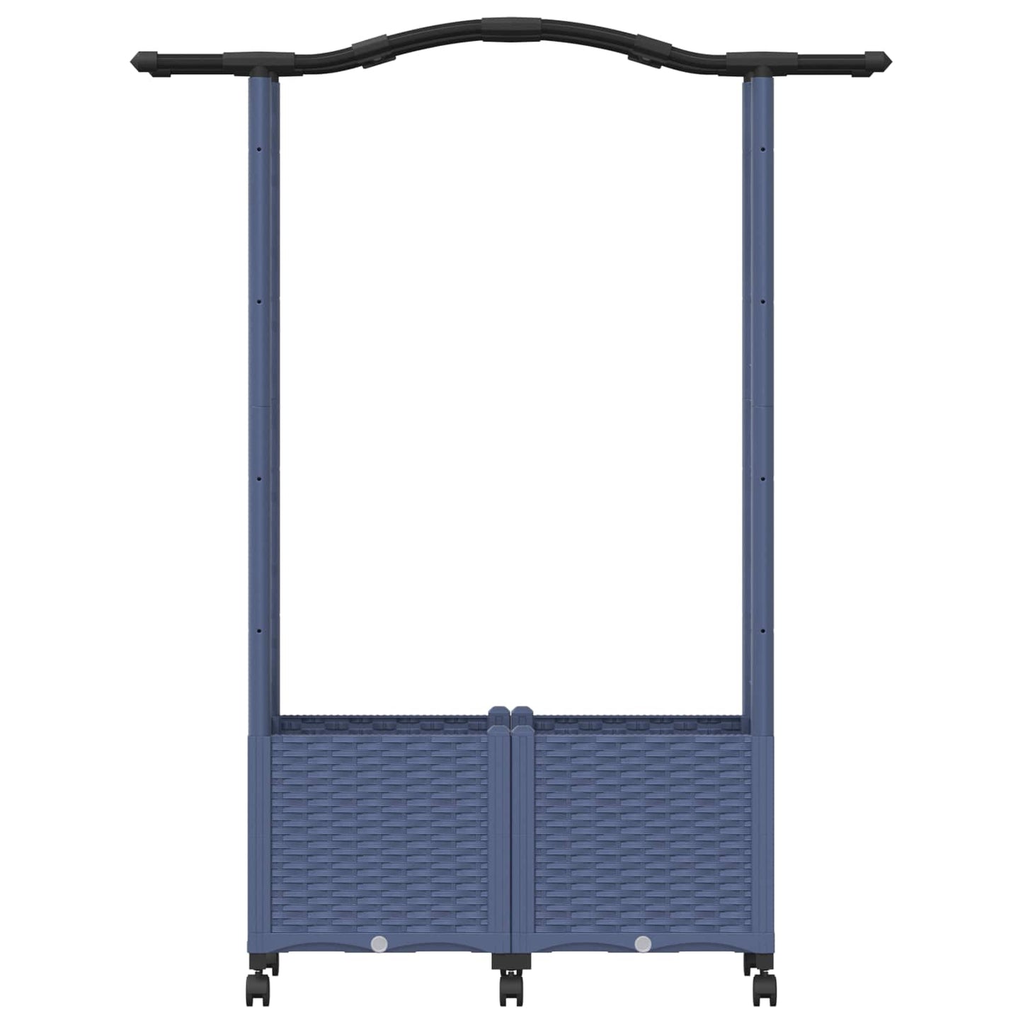Pakeltas lovas su trelėmis ir stogu Pilka 125 x 40 x 144 cm PP
