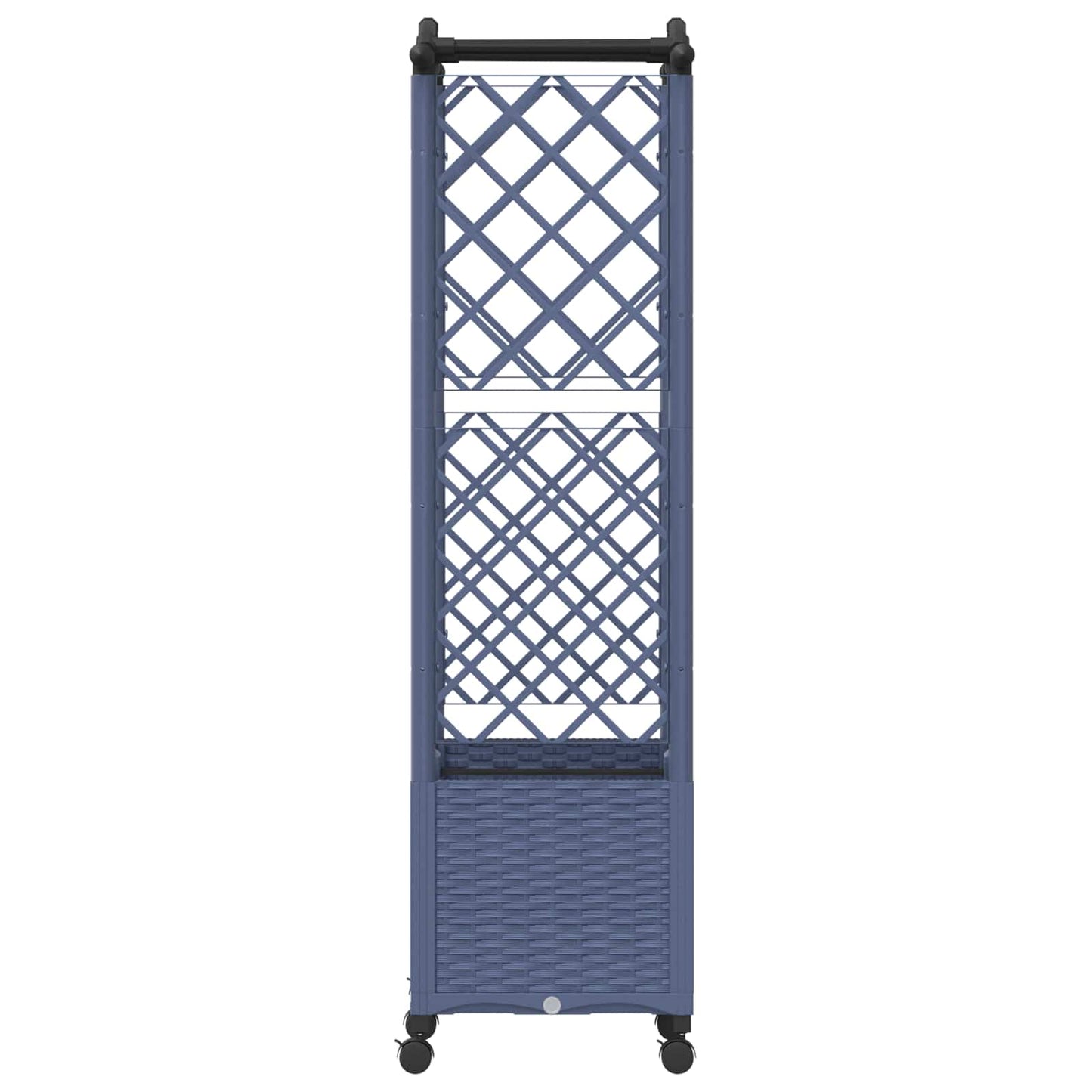 Pakeltas lovas su trelėmis ir stogu Pilka 125 x 40 x 144 cm PP
