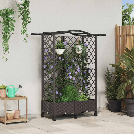 Pakeltas lovas su trelėmis ir stogu Ruda 124 x 40 x 129 cm PP
