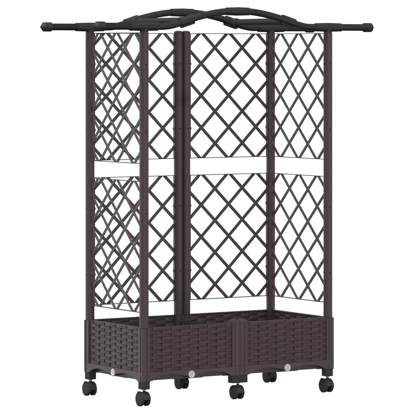 Pakeltas lovas su trelėmis ir stogu Ruda 124 x 40 x 129 cm PP