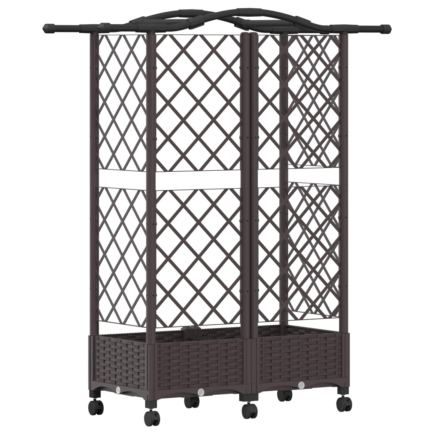 Pakeltas lovas su trelėmis ir stogu Ruda 124 x 40 x 129 cm PP
