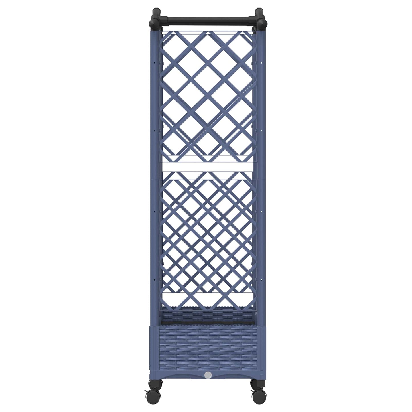 Pakeltas lovas su trelėmis ir stogu Pilka 124 x 40 x 129 cm PP