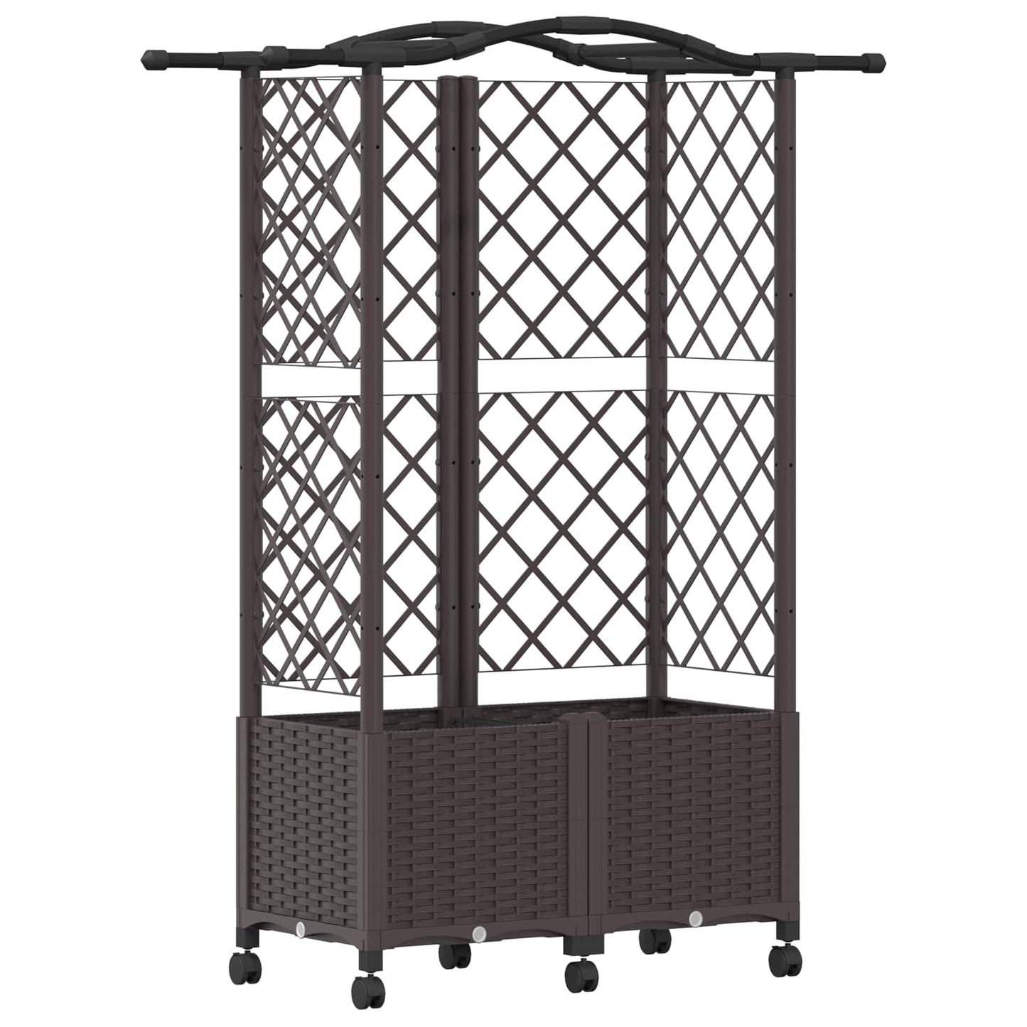 Pakeltas lovas su trelėmis ir stogu Ruda 122 x 40 x 144 cm PP