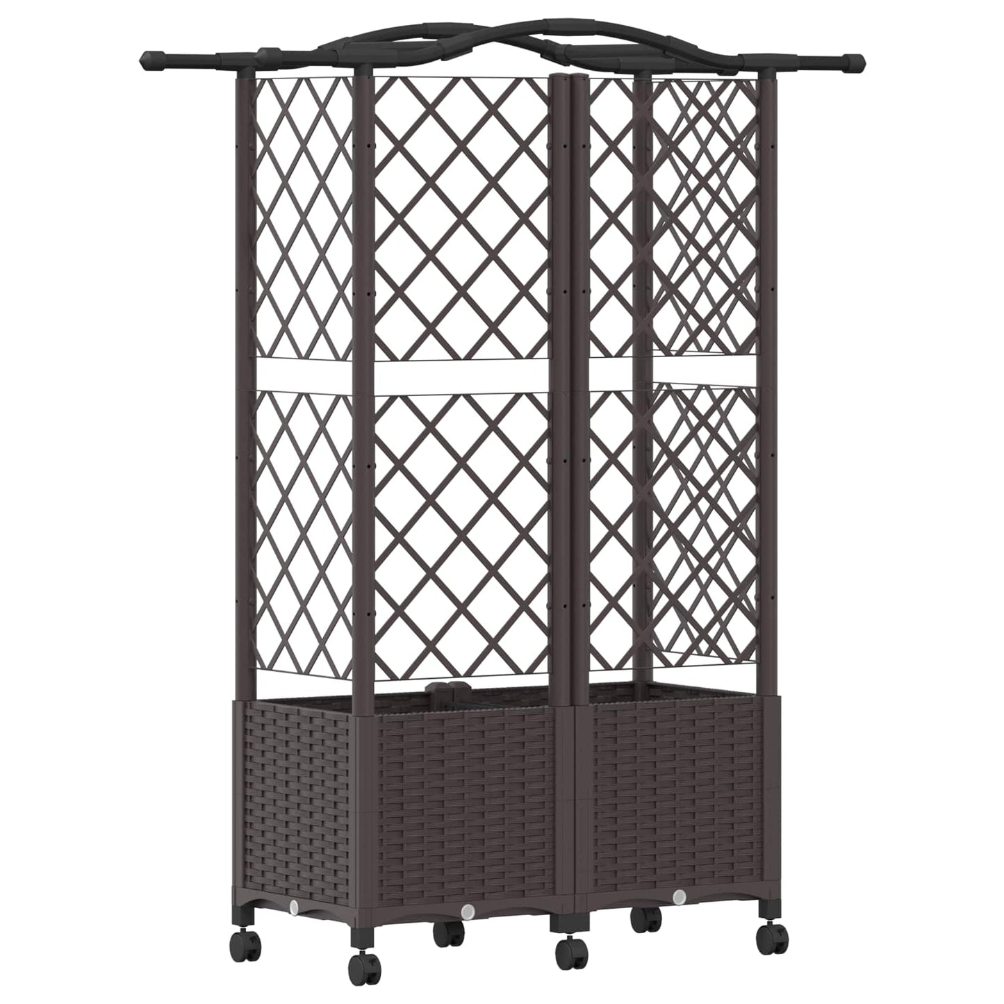 Pakeltas lovas su trelėmis ir stogu Ruda 122 x 40 x 144 cm PP