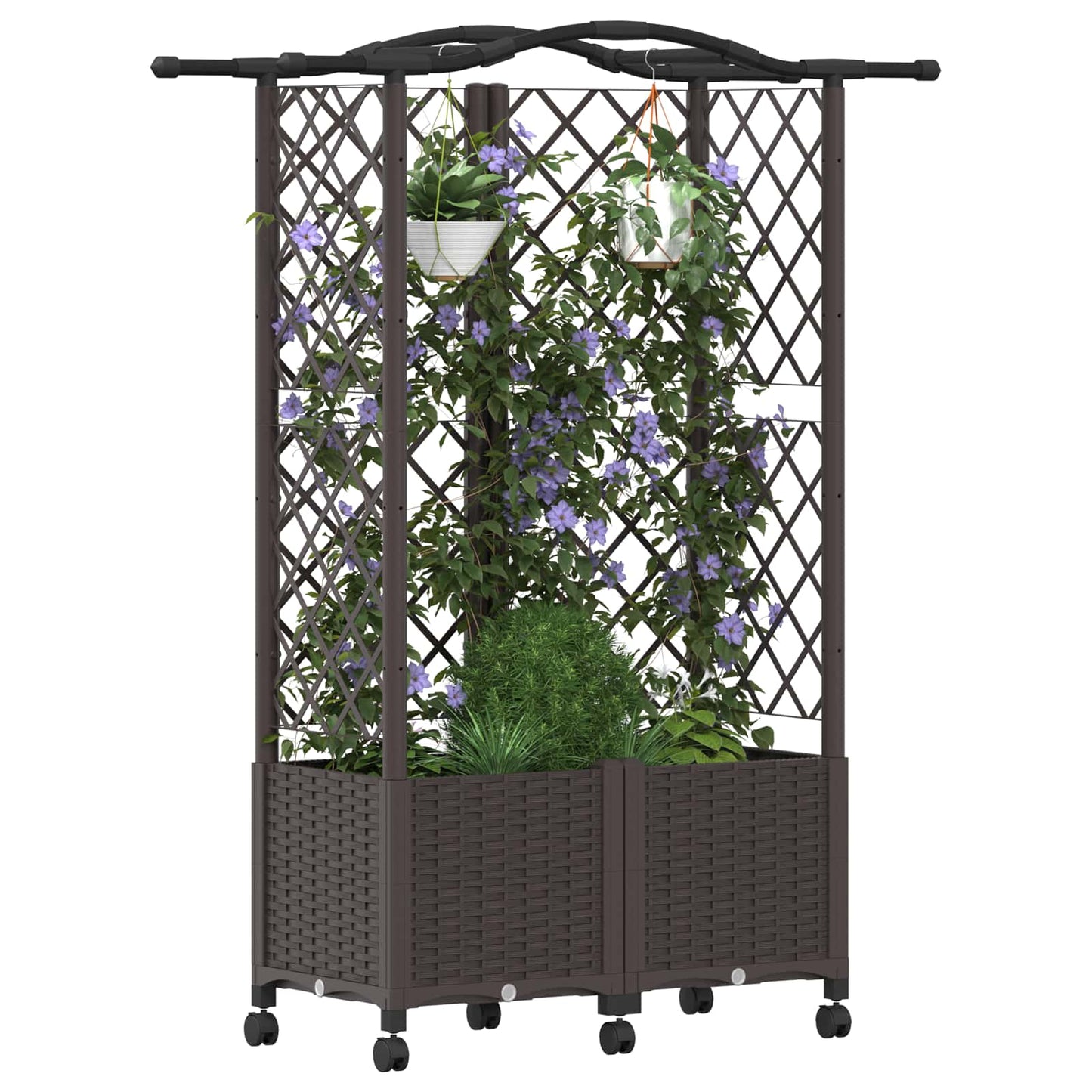 Pakeltas lovas su trelėmis ir stogu Ruda 122 x 40 x 144 cm PP