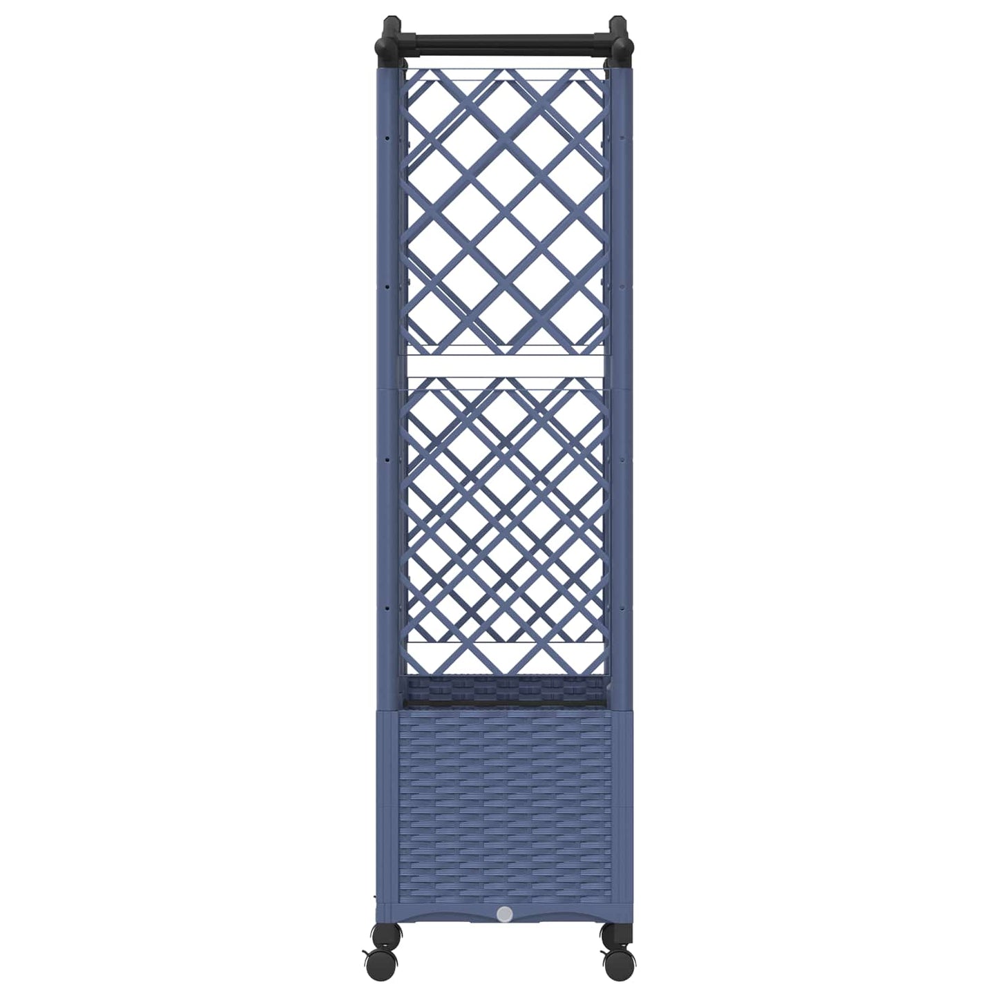 Pakeltas lovas su trelėmis ir stogu Pilka 122 x 40 x 144 cm PP