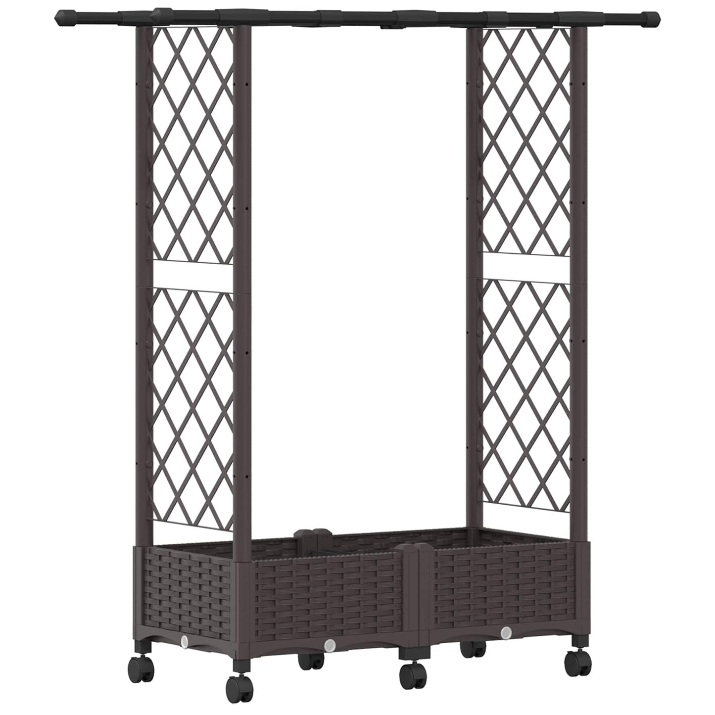Pakeltas lovas su trelėmis ir stogu Ruda 122,5 x 40 x 127 cm PP