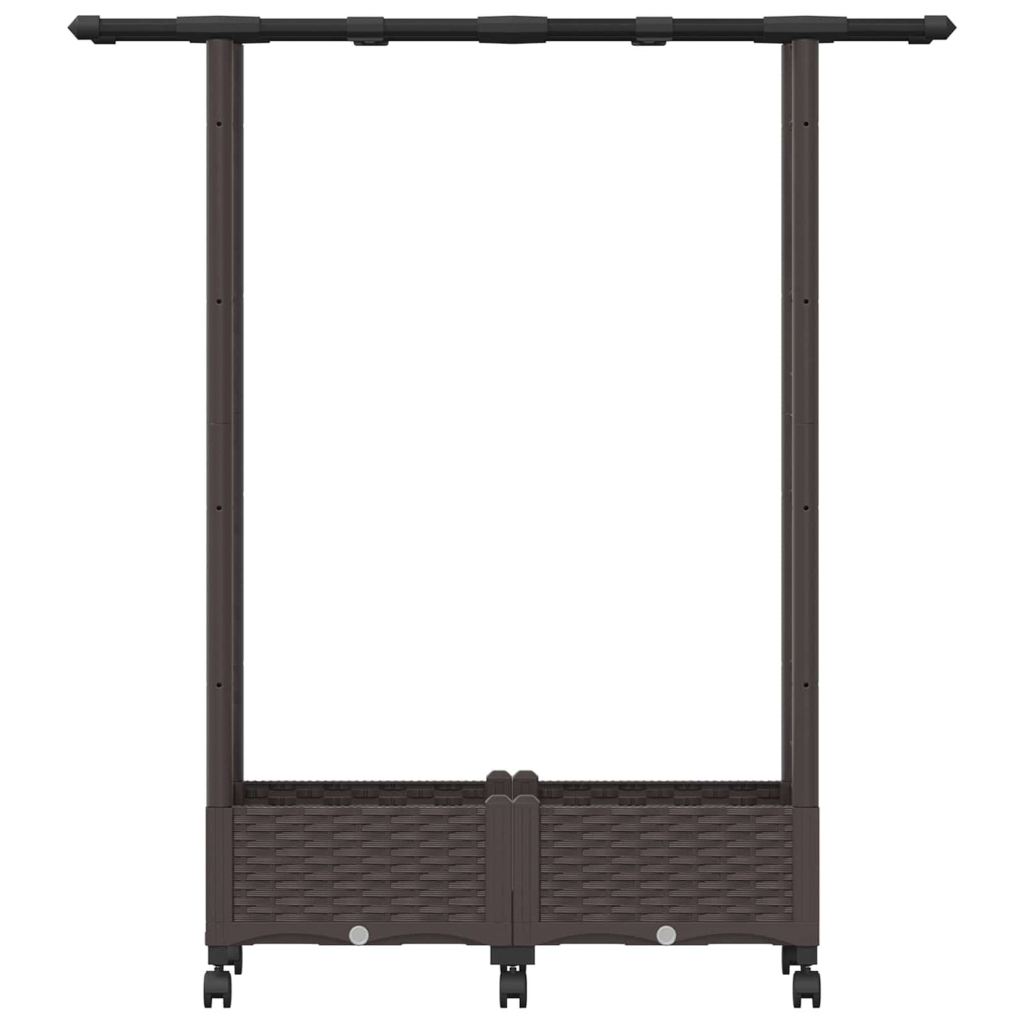 Pakeltas lovas su trelėmis ir stogu Ruda 122,5 x 40 x 127 cm PP