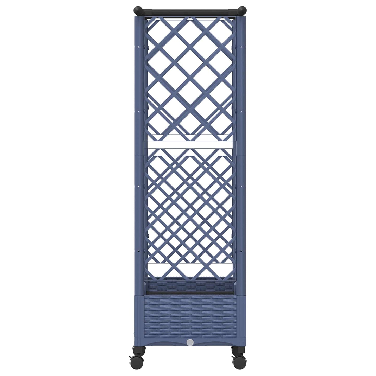 Pakeltas lovas su trelėmis ir stogu Pilka 122,5 x 40 x 127 cm