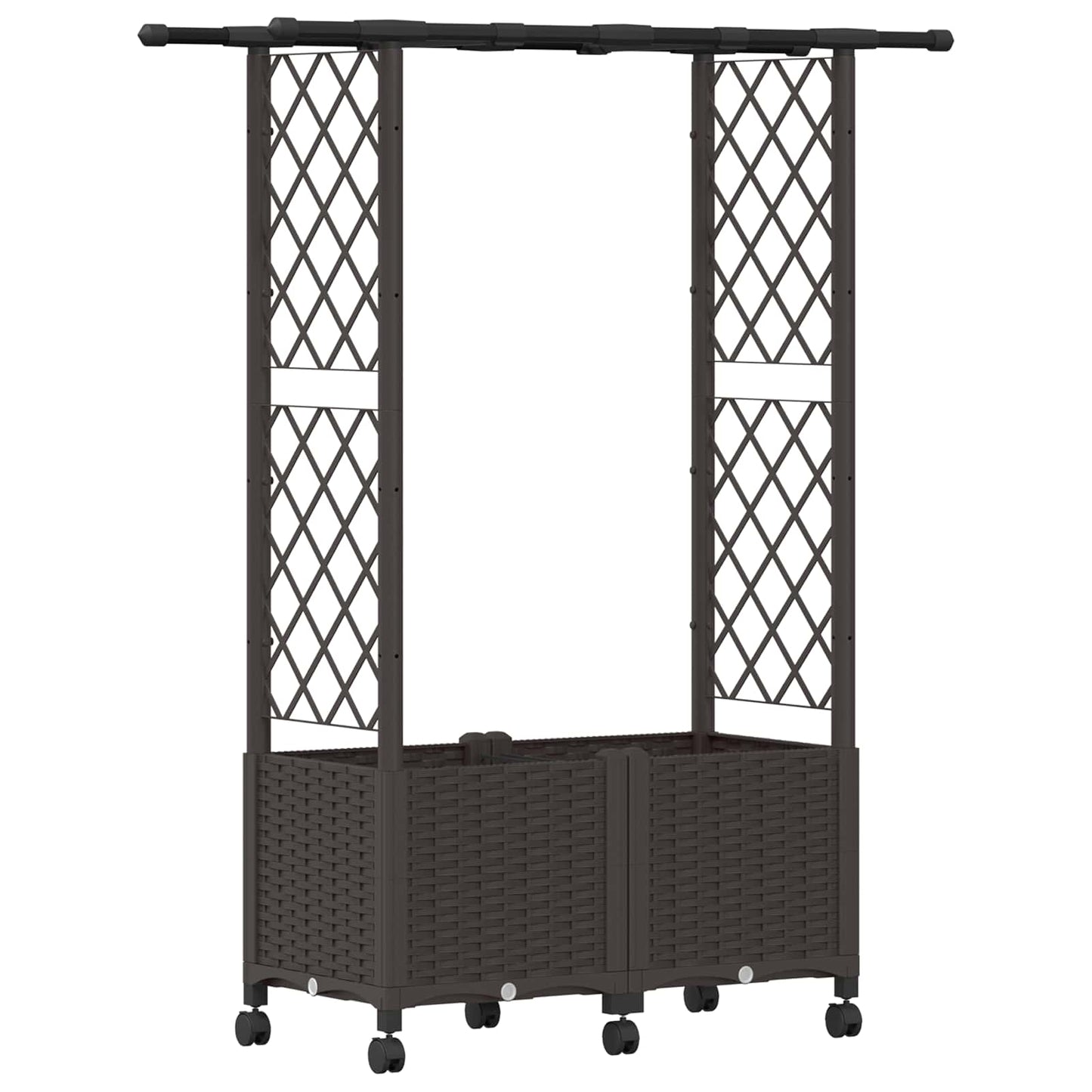 Pakeltas lovas su trelėmis ir stogu Ruda 124,5 x 40 x 142 cm PP
