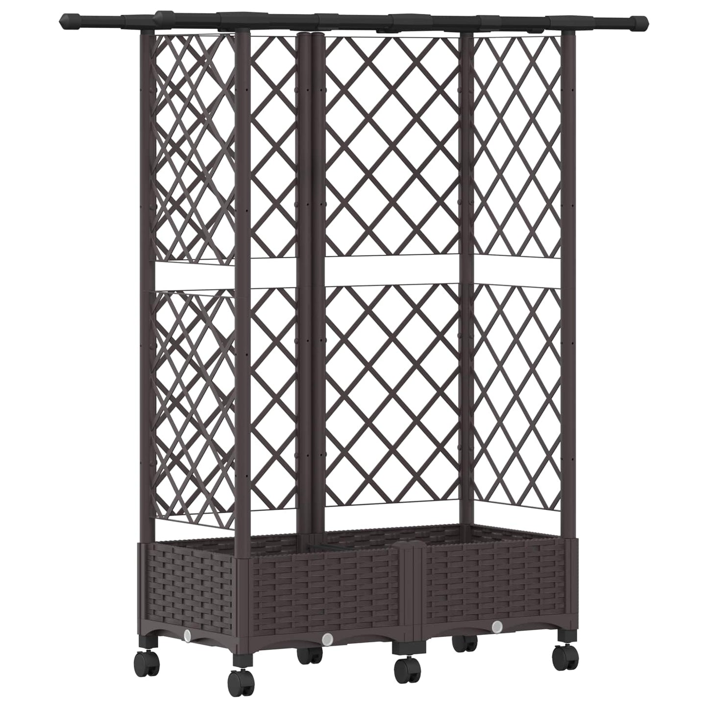 Pakeltas lovas su trelėmis ir stogu Ruda 124 x 40 x 127 cm PP