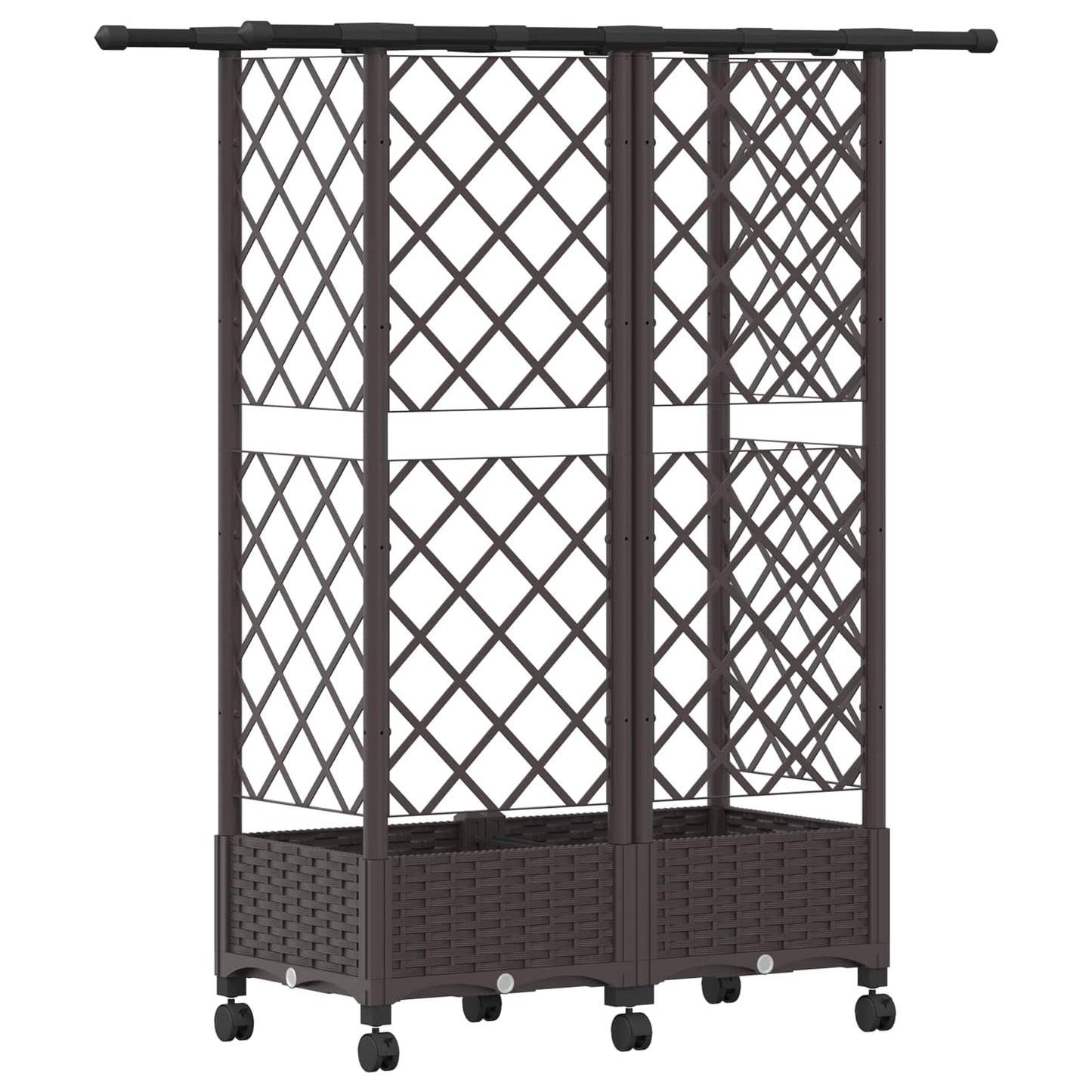 Pakeltas lovas su trelėmis ir stogu Ruda 124 x 40 x 127 cm PP