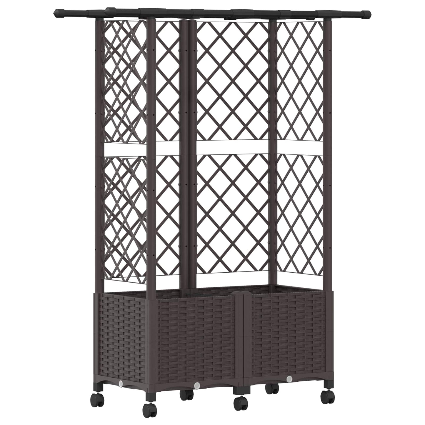 Pakeltas lovas su trelėmis ir stogu Ruda 124 x 40 x 142 cm PP