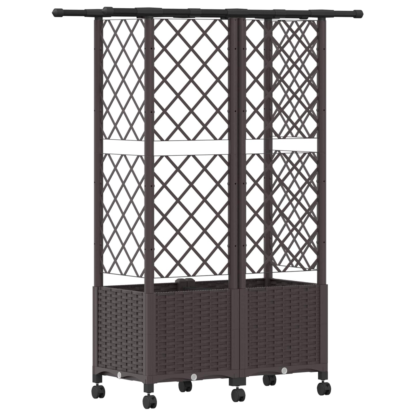 Pakeltas lovas su trelėmis ir stogu Ruda 124 x 40 x 142 cm PP