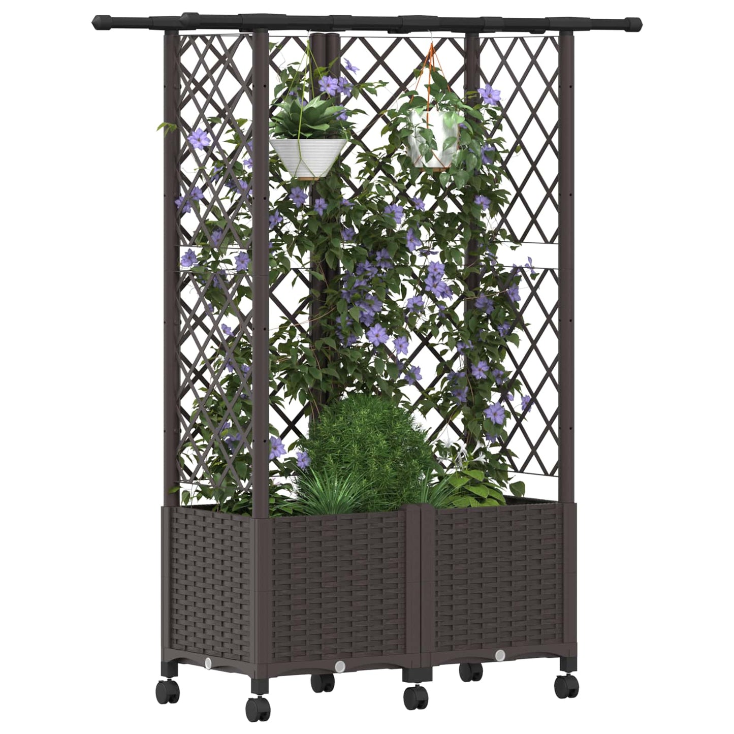 Pakeltas lovas su trelėmis ir stogu Ruda 124 x 40 x 142 cm PP