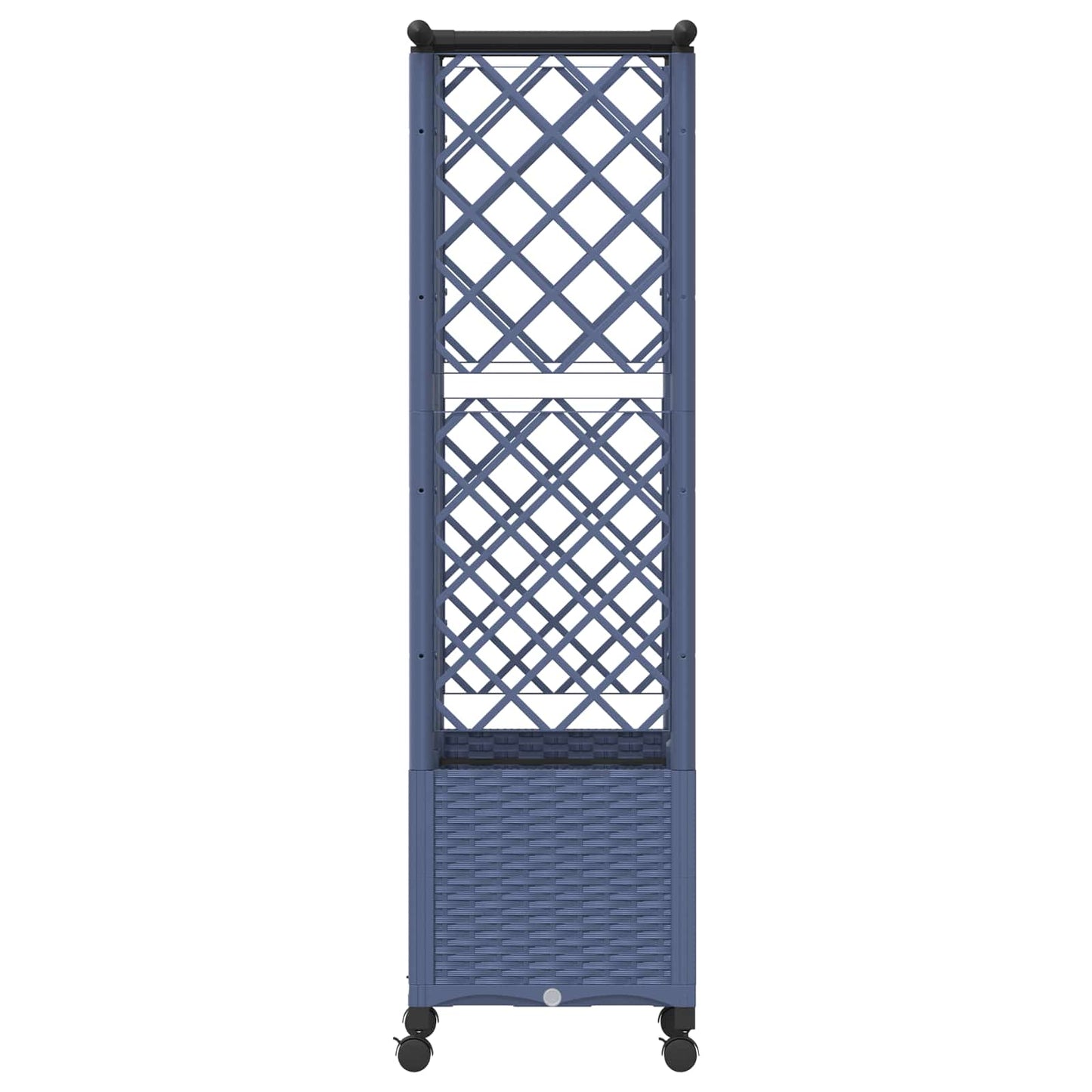 Pakeltas lovas su trelėmis ir stogu Pilka 124 x 40 x 142 cm PP