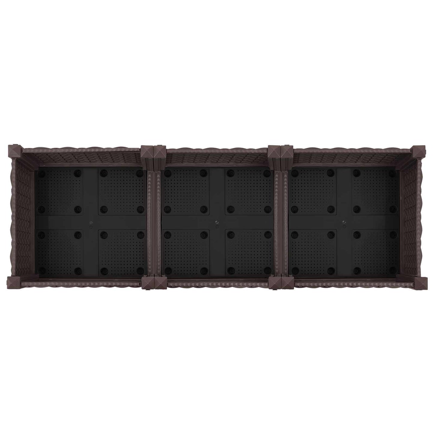 Sodo puodynė su ratukais Ruda 120 x 40 x 29 cm PP