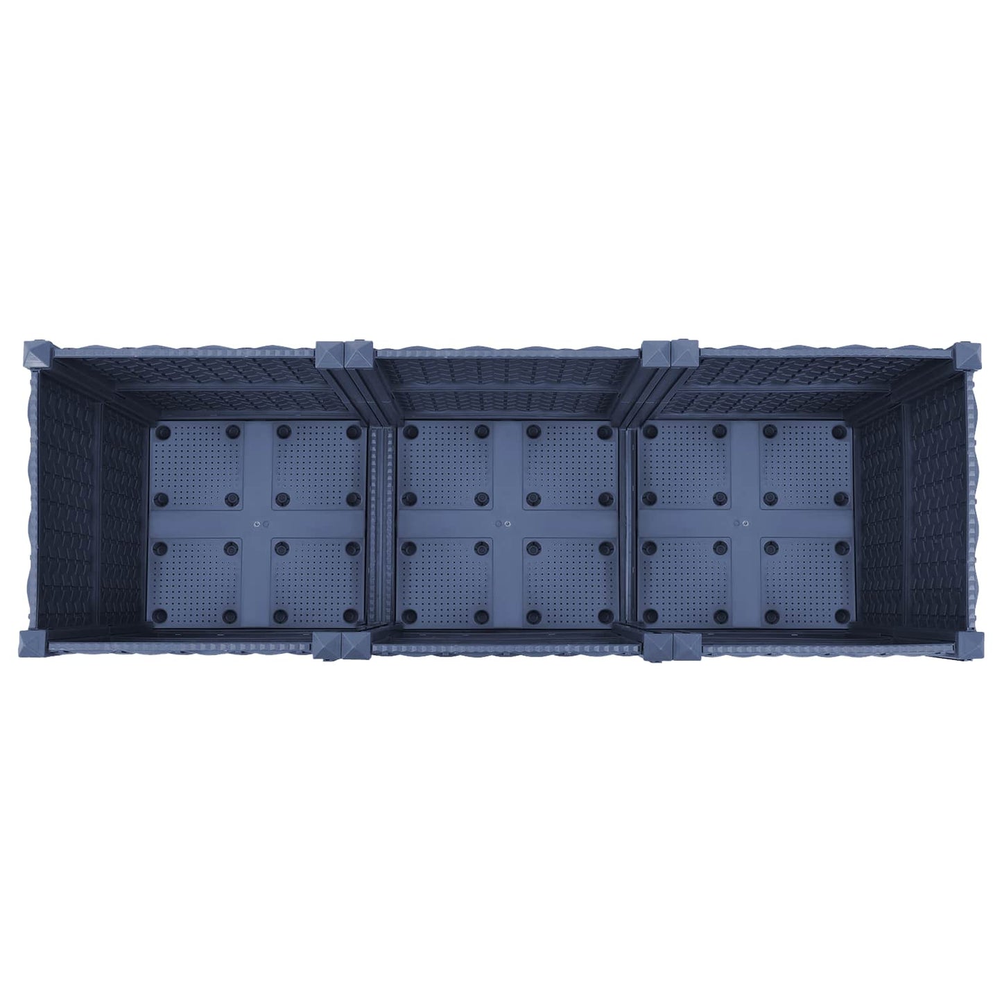Sodo puodynė su ratukais Mėlyna Pilka 120 x 40 x 48 cm PP