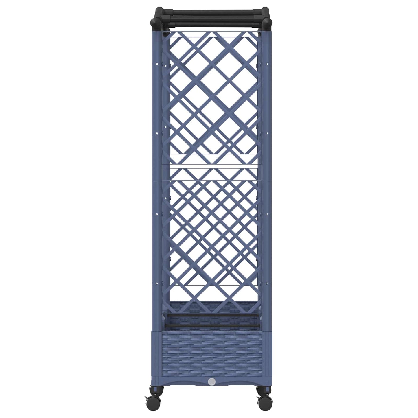 Pakeltas lovas su trelėmis ir stogu Pilka 169 x 40 x 129 cm PP