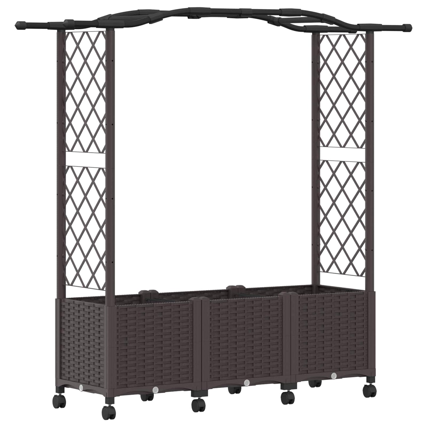 Pakeltas lovas su trelėmis ir stogu Ruda 164 x 40 x 144 cm PP
