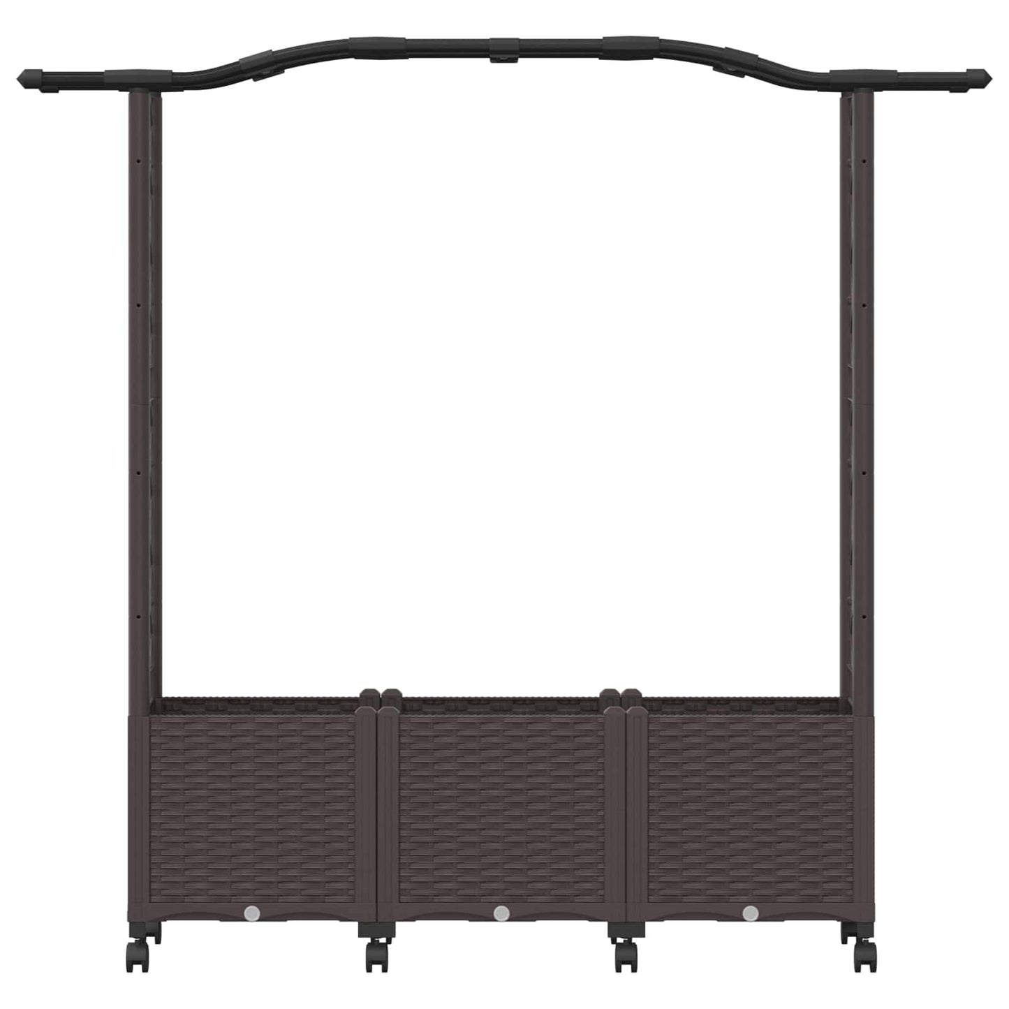Pakeltas lovas su trelėmis ir stogu Ruda 164 x 40 x 144 cm PP
