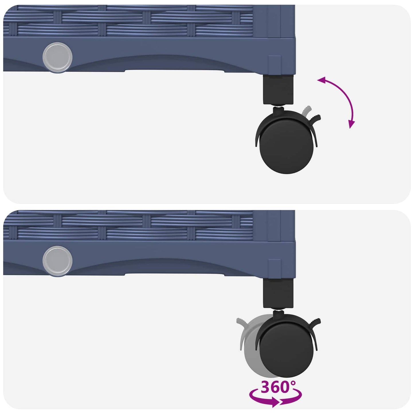 Pakeltas lovas su trelėmis ir stogu Pilka 164 x 40 x 144 cm PP