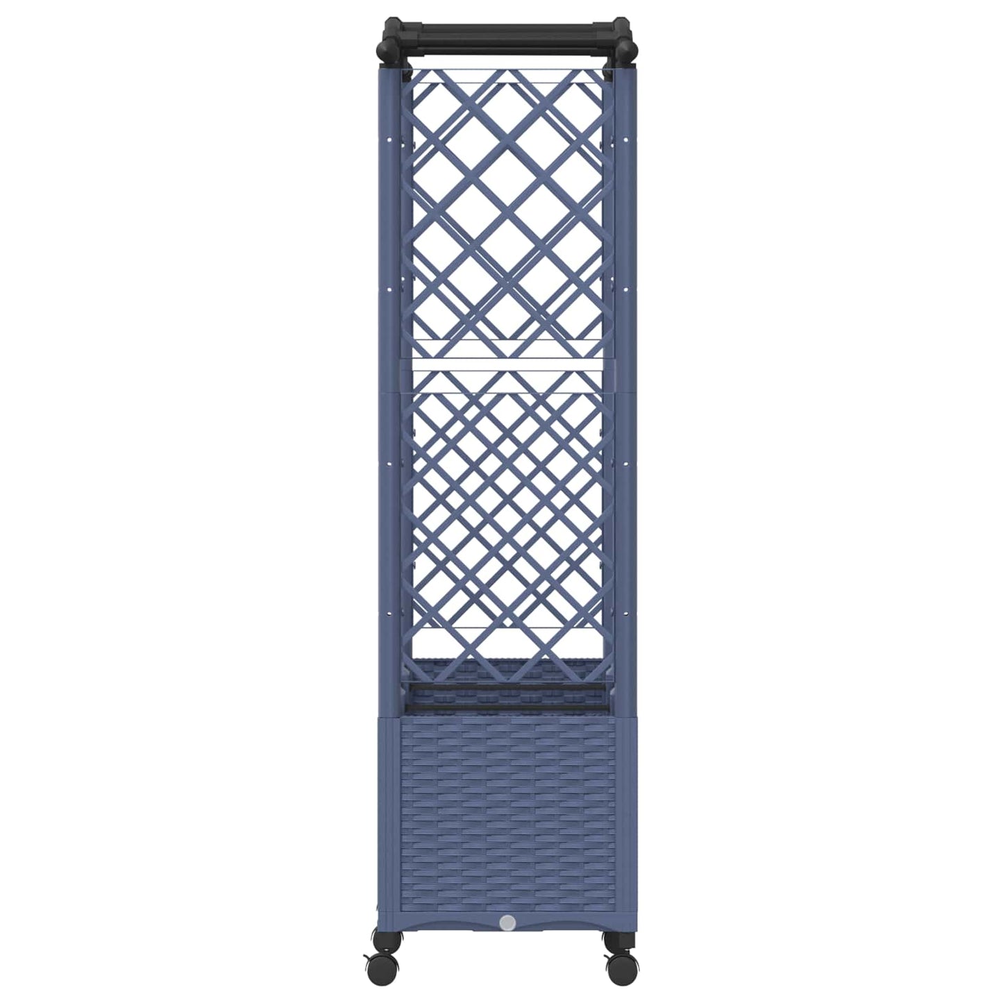 Pakeltas lovas su trelėmis ir stogu Pilka 164 x 40 x 144 cm PP